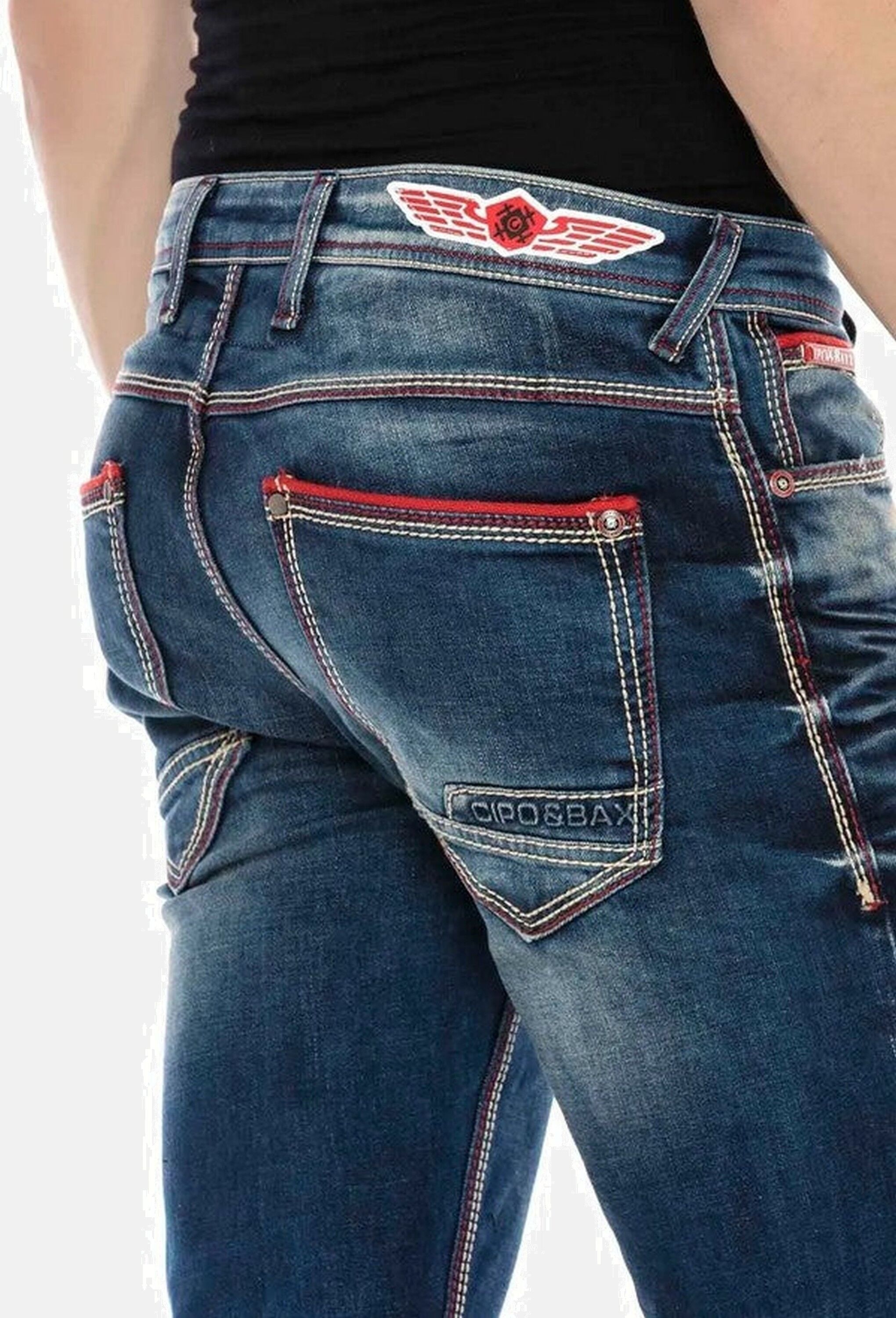 Cipo & Baxx Straight-Jeans »Cipo & Baxx Jeans« im Straight Fit-Schnitt, CD557
