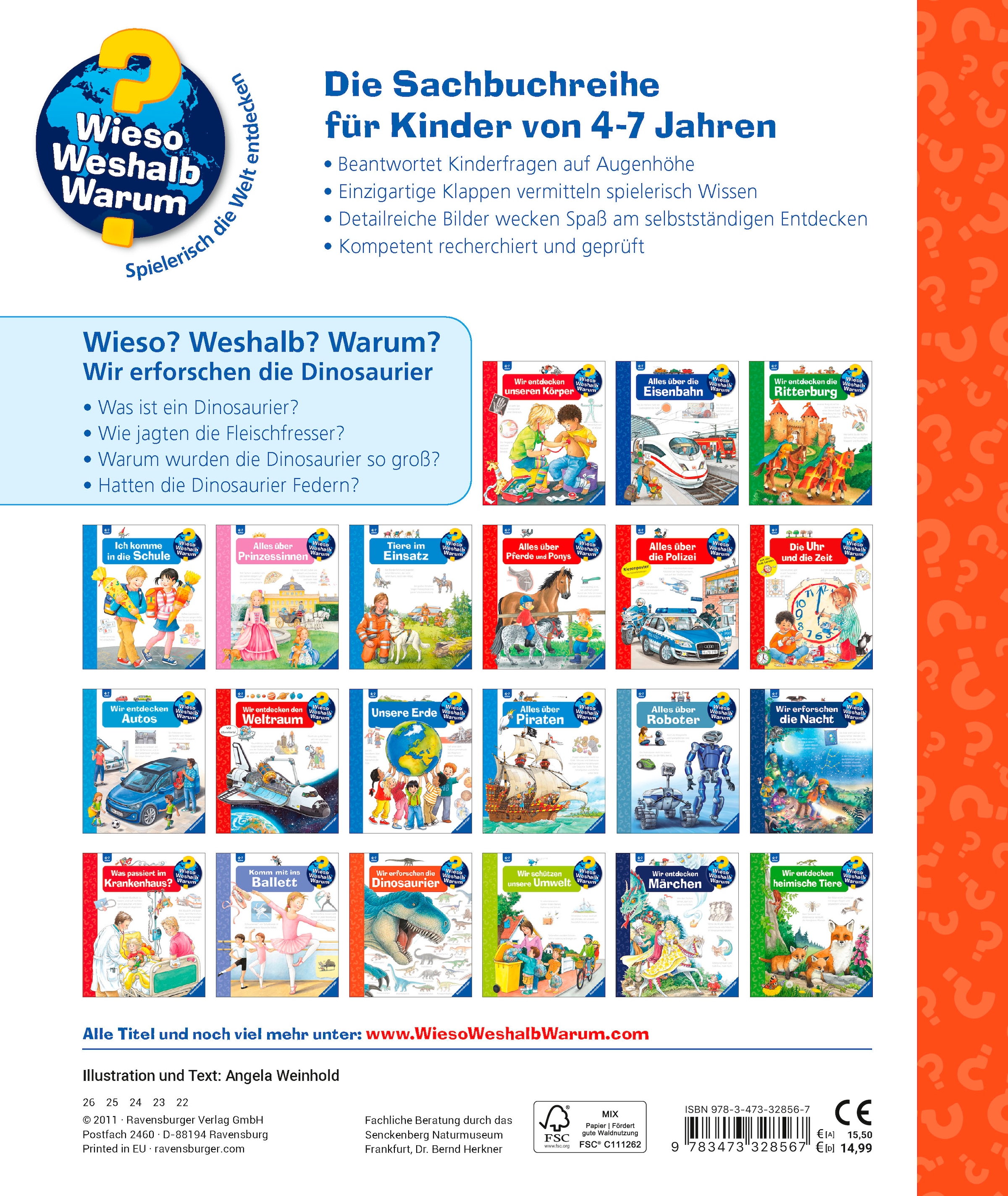 Ravensburger Buch »Wieso? Weshalb? Warum?, Band 55: Wir erforschen die Dinosaurier«