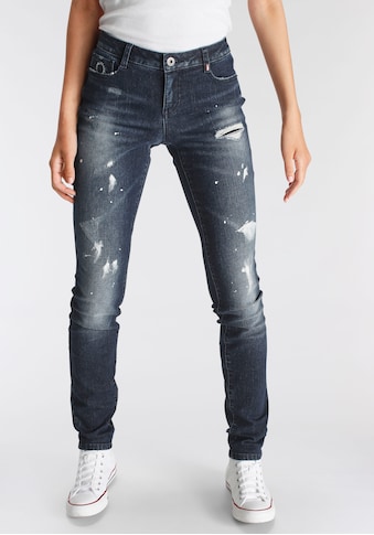 Low-rise-Jeans »Laser SLIM-FIT NolaAK«, NEUE KOLLEKTION