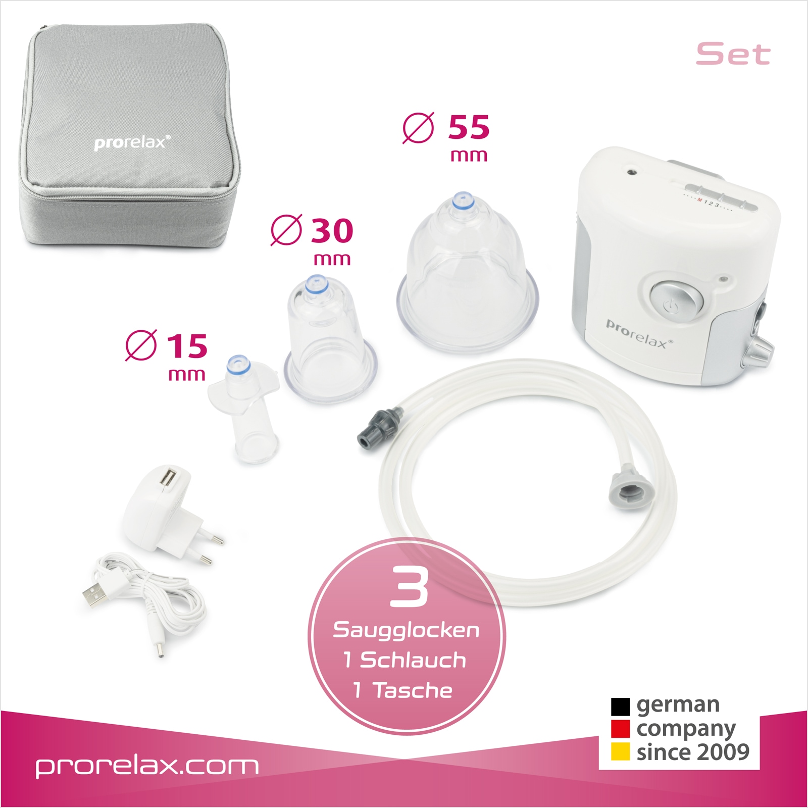 prorelax Vakuum-Massager »85637 Sensitive«, Akku-& Netzbetrieb