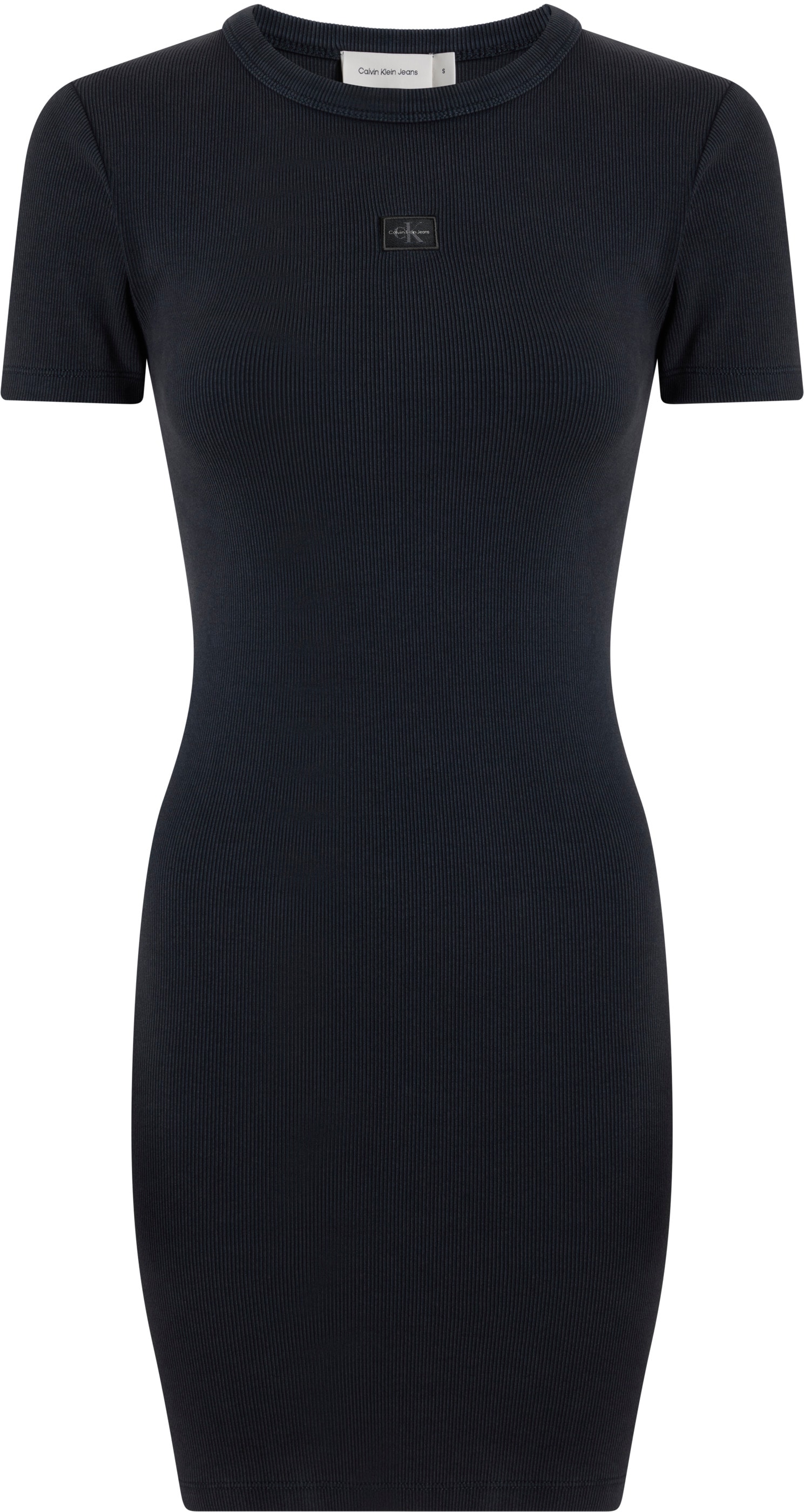 Calvin Klein Jeans Shirtkleid »WASHED WOVEN LABEL RIB DRESS«, in gewaschener Optik