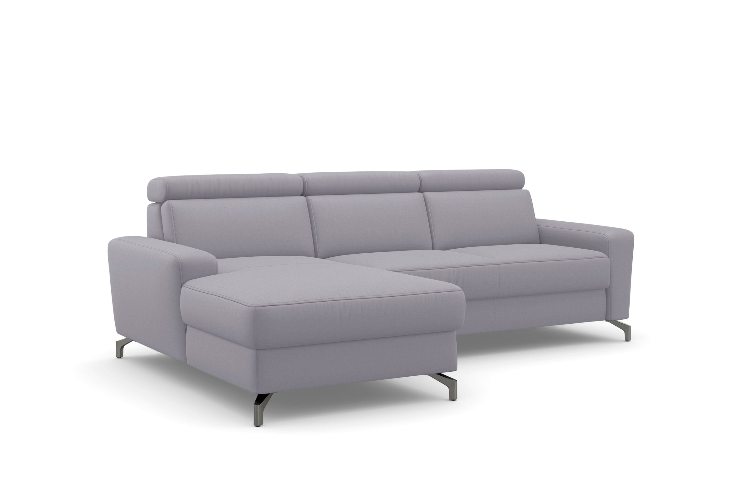 sit&more Ecksofa »Scarlett L-Form« inklusive Kopfteilverstellung, wahlweise mit Bettfunktion, Bettkasten