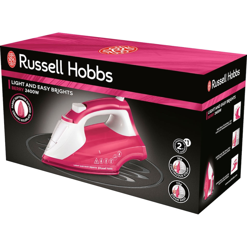 RUSSELL HOBBS Dampfbügeleisen »26480-56 Light and Easy Brights Berry«, 2400 W