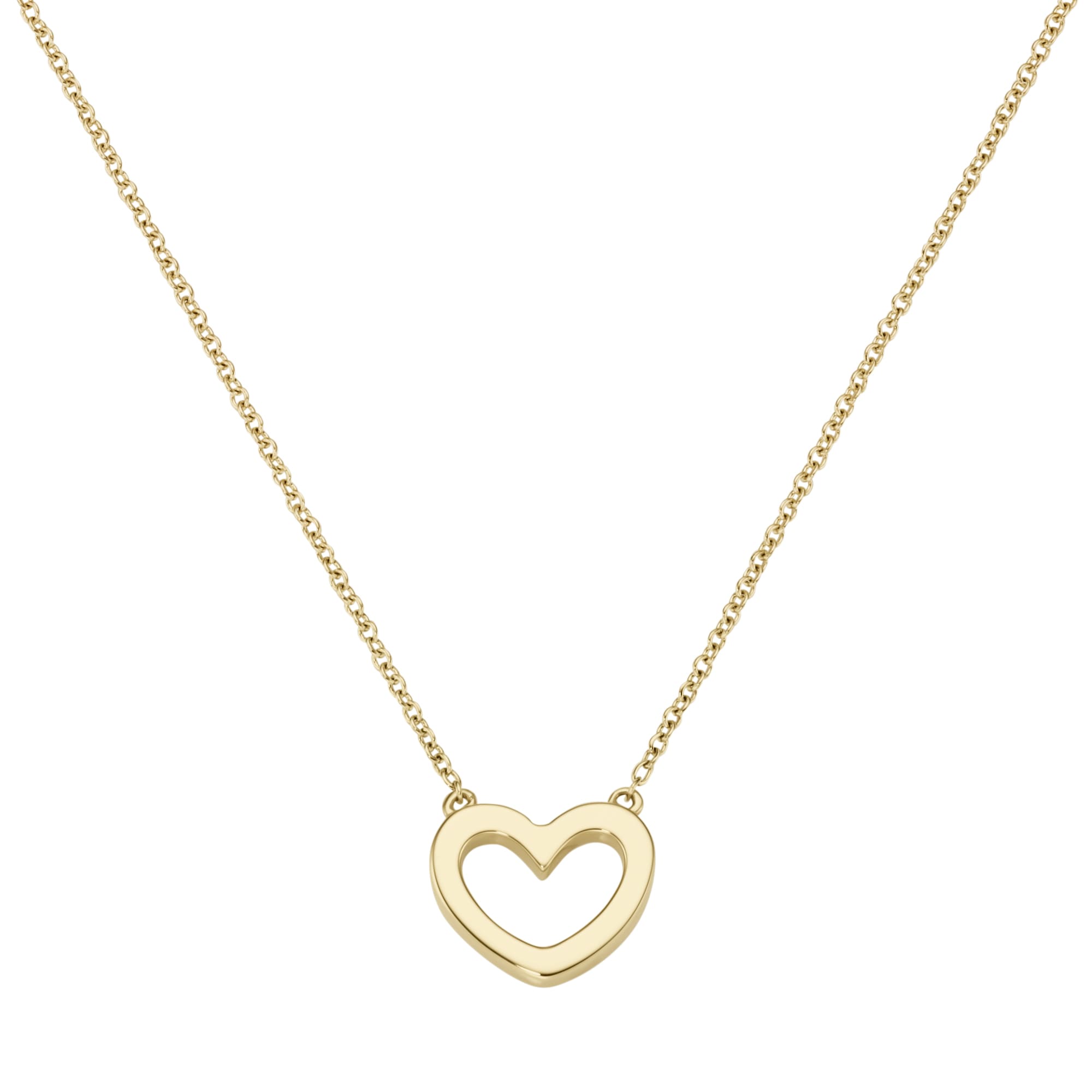 Goldkette »Collier mit einem kleinen Herz, durchbrochen, Gold 375«