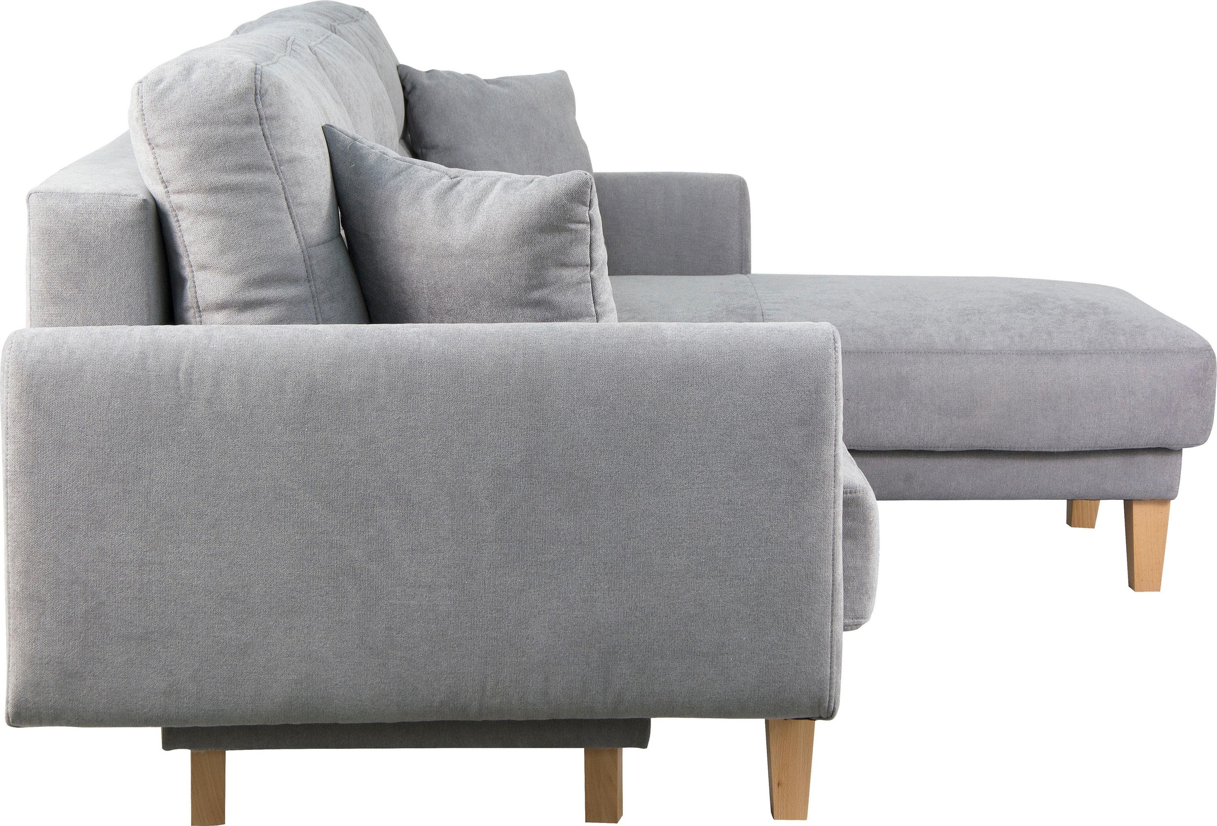 Home affaire Ecksofa »TRIPLO optionale Schlafsofa mit Bettkasten, Maße B/T/H: 234/164/89 cm«, L-Form wahlweise mit Bettfunktion - Liegefläche 132x210 cm