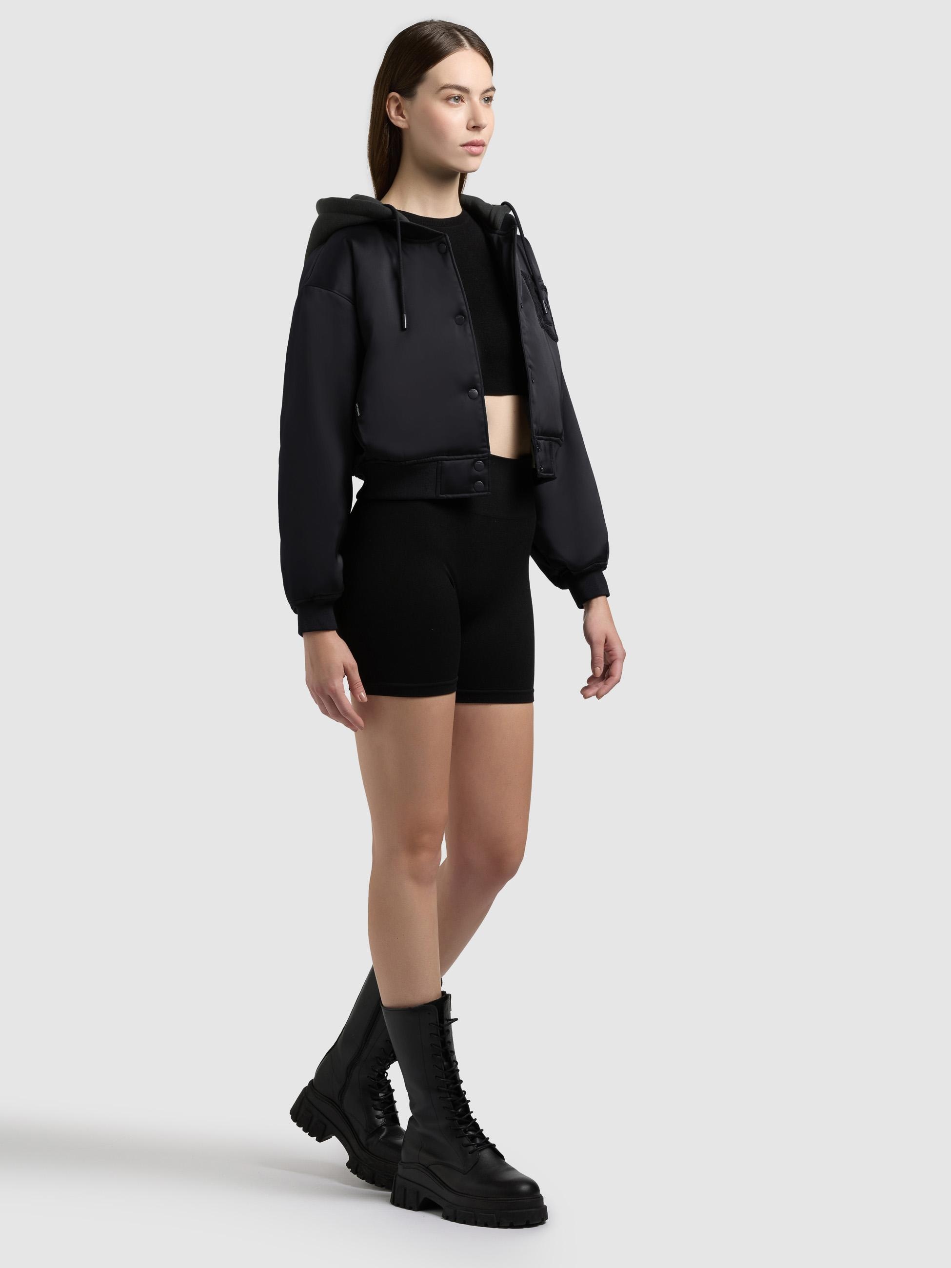 khujo Collegejacke »Collegejacke Chani« mit Kapuze Kurze Damen Bomberjacke mit Kapuze