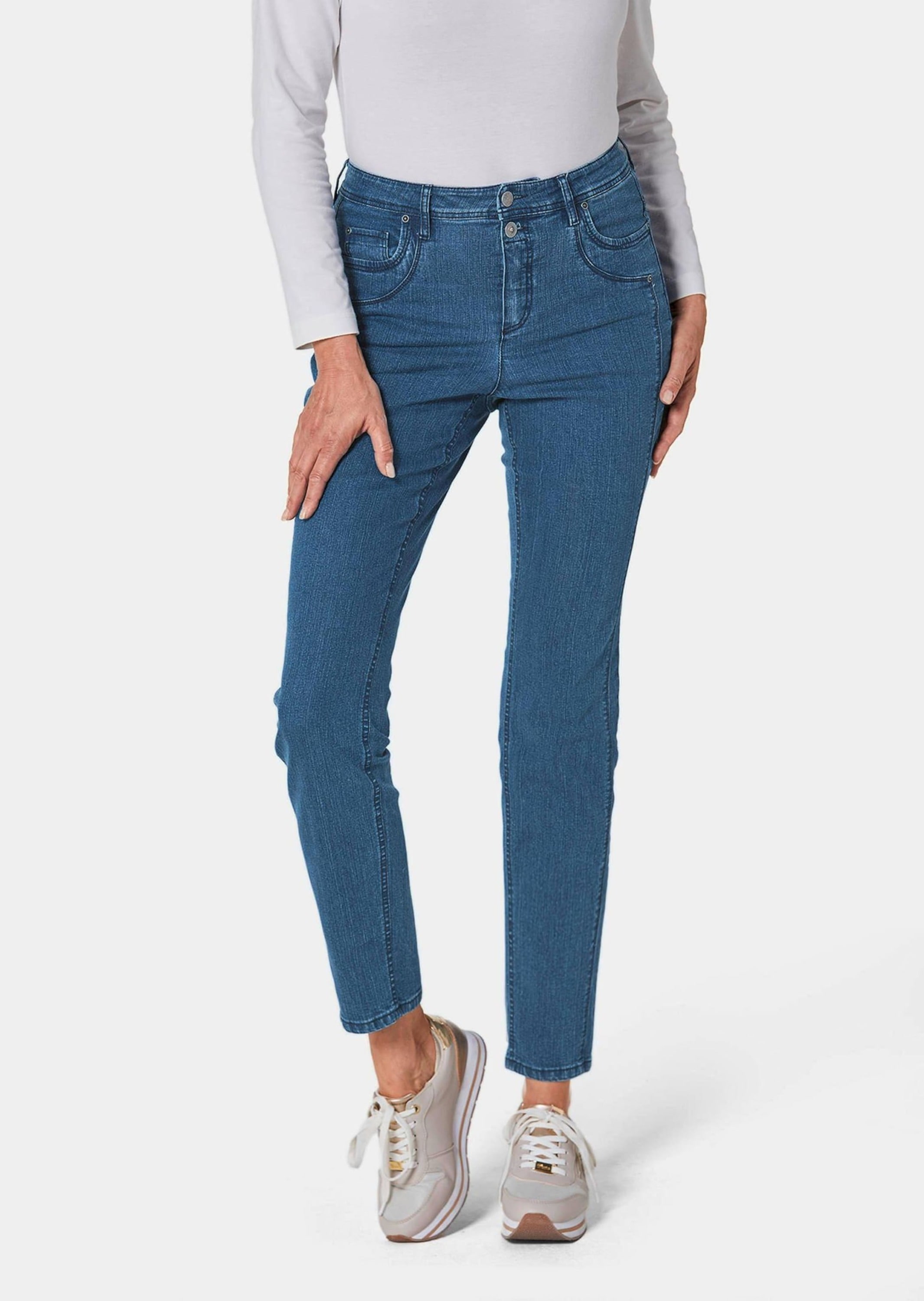 GOLDNER Regular-fit-Jeans »Figurschmeichelnde Jeans mit vorverlegter Seitennaht«
