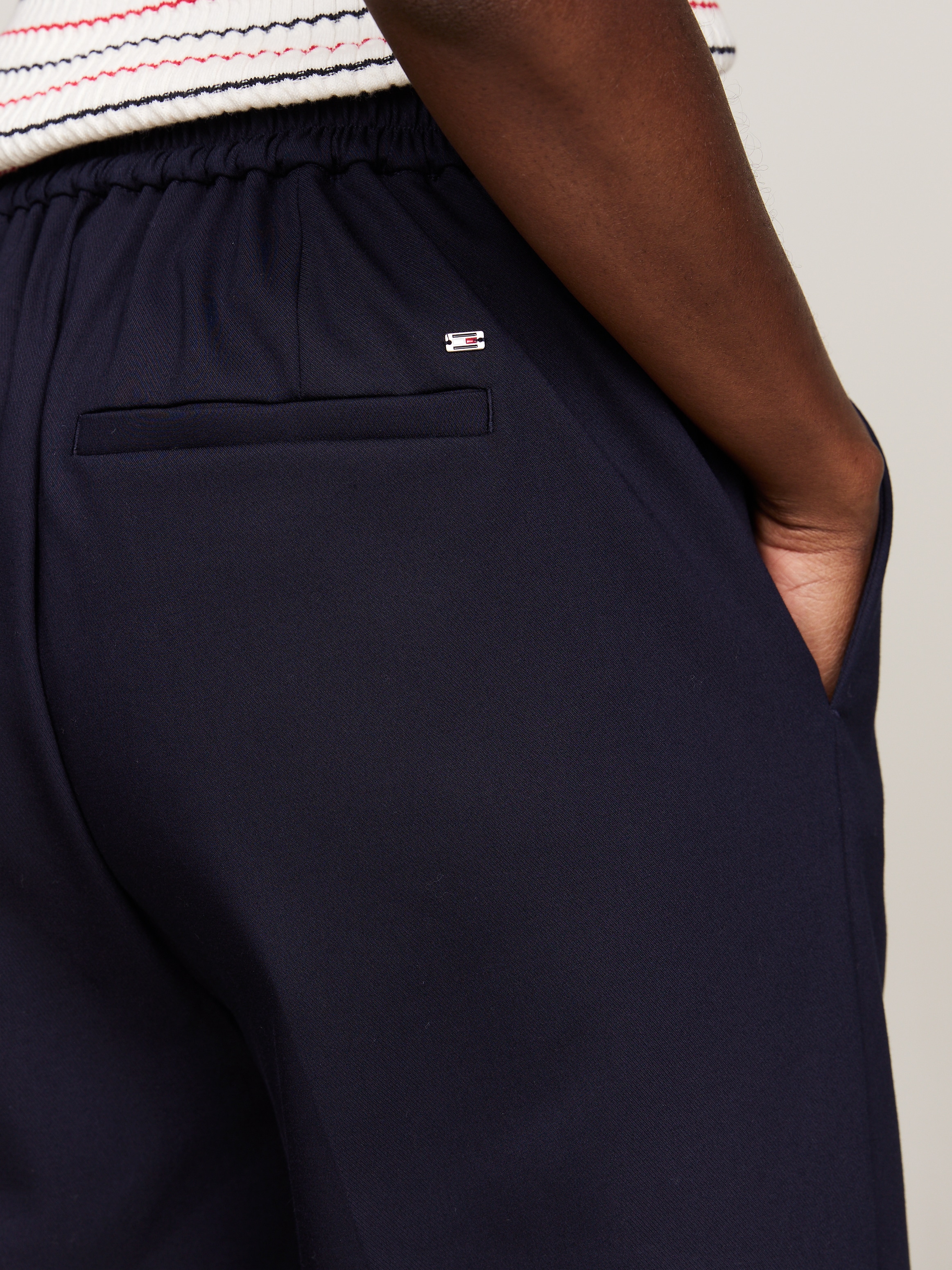 Tommy Hilfiger Chinohose, mit Logostickerei, elastische Pull On Pants