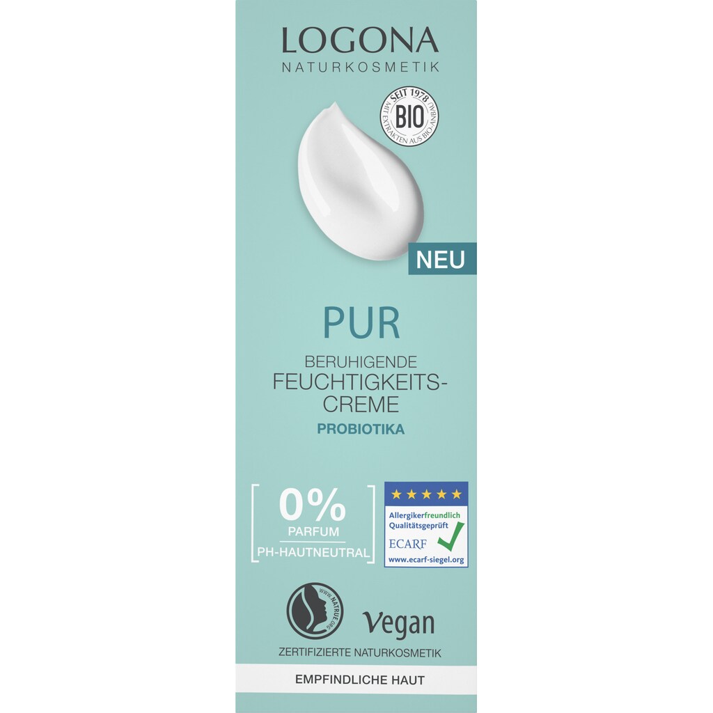 LOGONA Tagescreme »Logona Pur Beruhigende Feuchtigkeits-Creme«