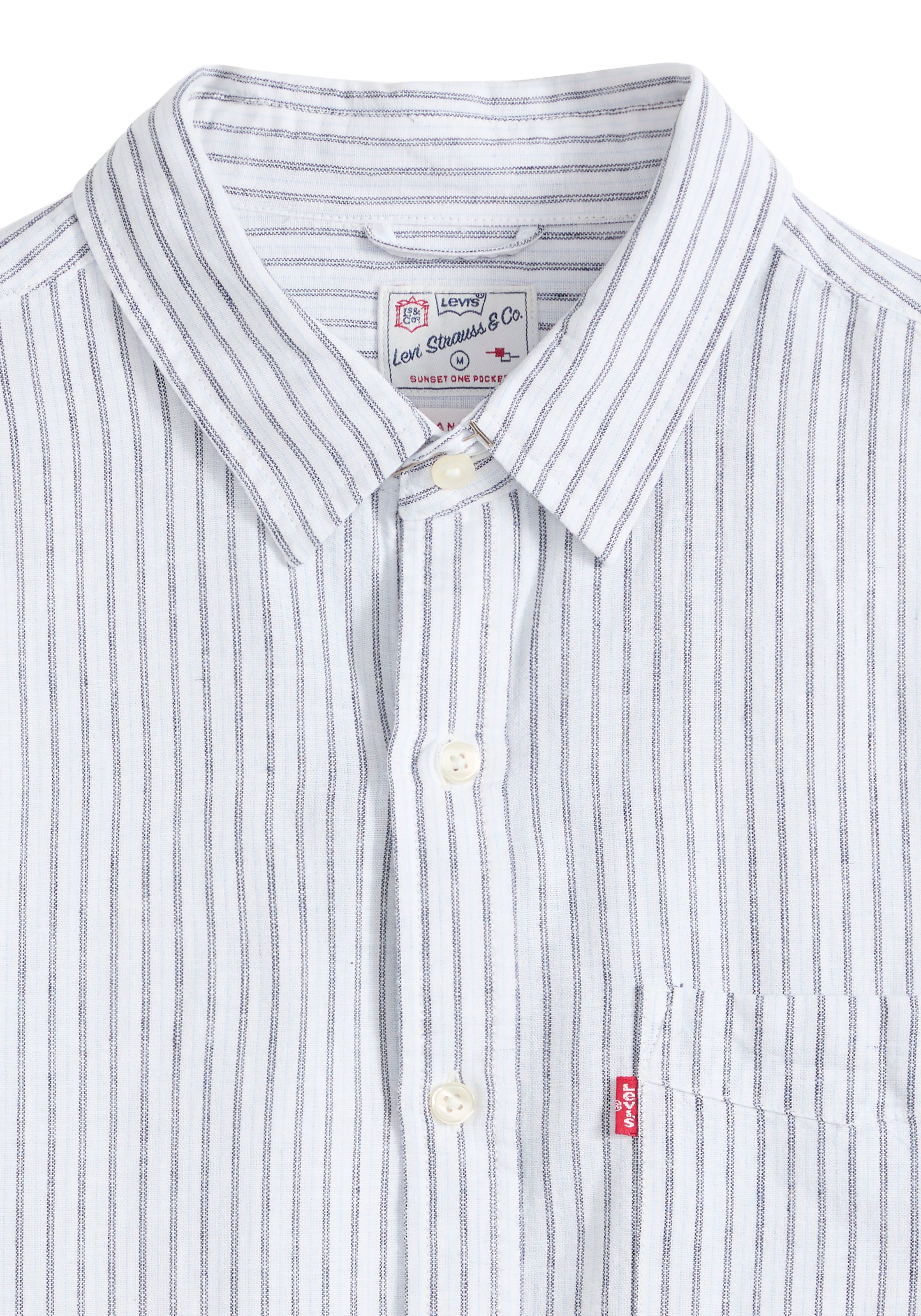 Levi's® Langarmhemd »SUNSET 1 POCKET STANDARD« Leinen- Struktur