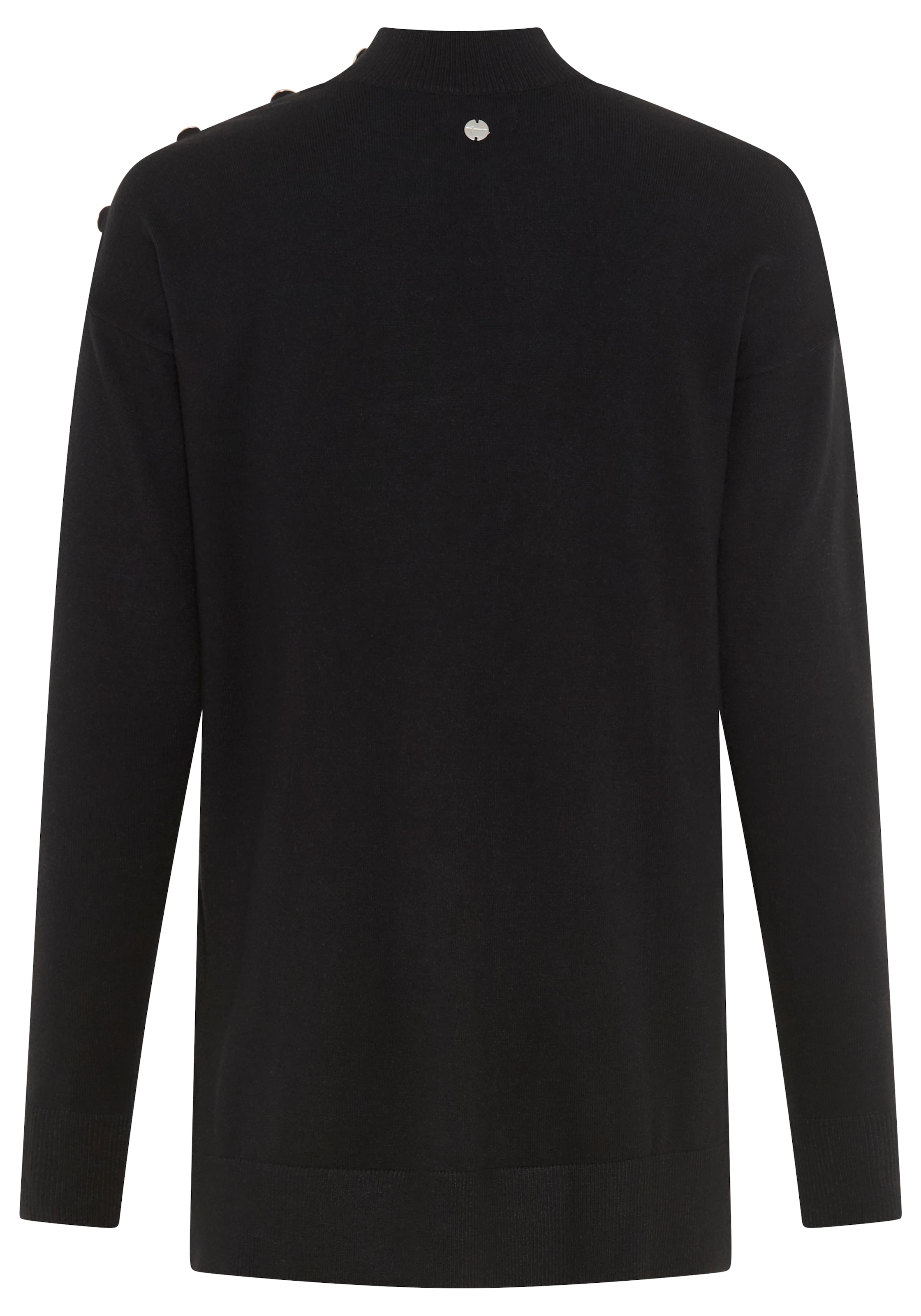 Tamaris Stehkragenpullover mit Knöpfen an der Schulter