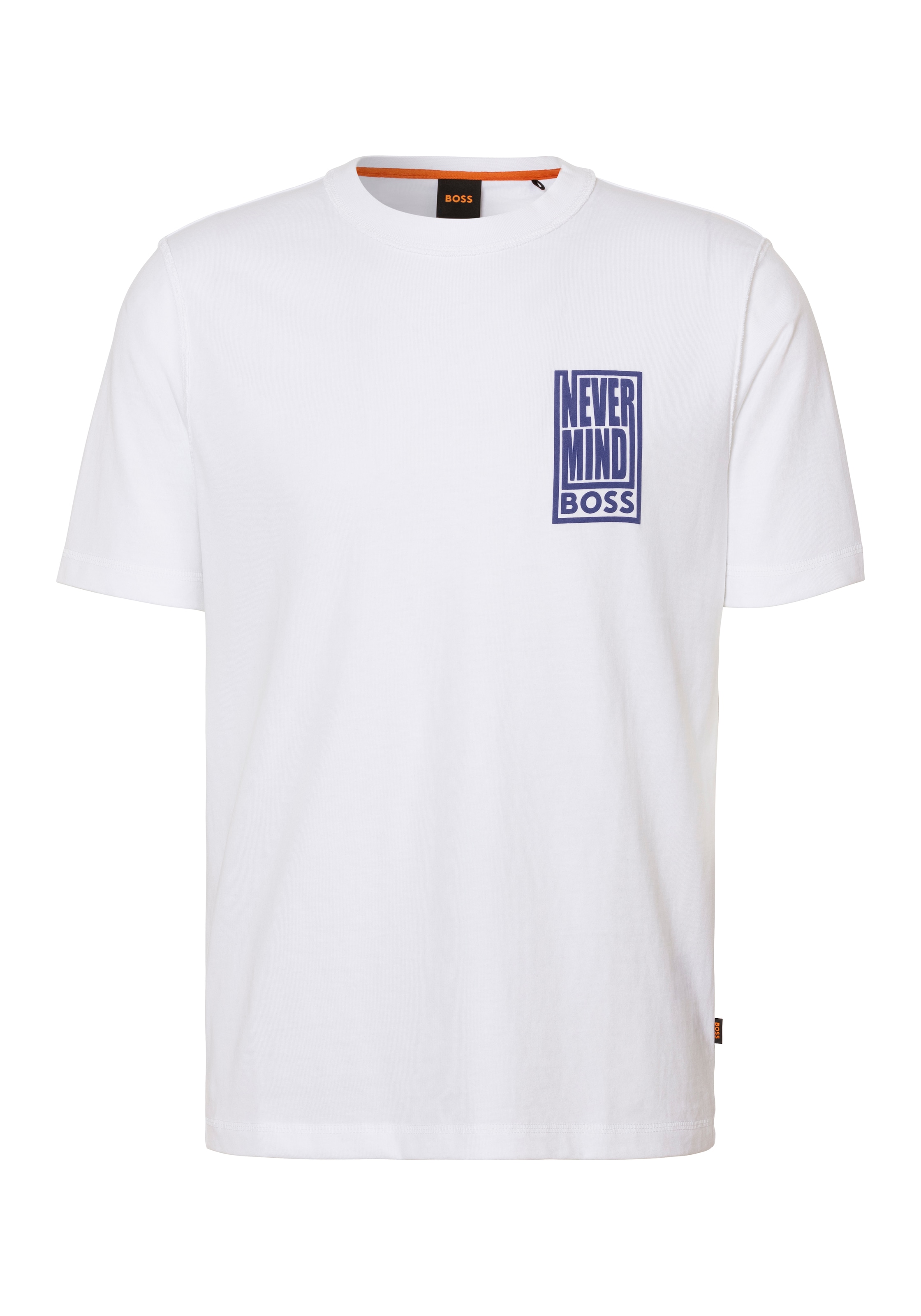 BOSS ORANGE T-Shirt »TeeButterflyBoss«, mit Print auf der Brust Schmetterling oder Schriftzug