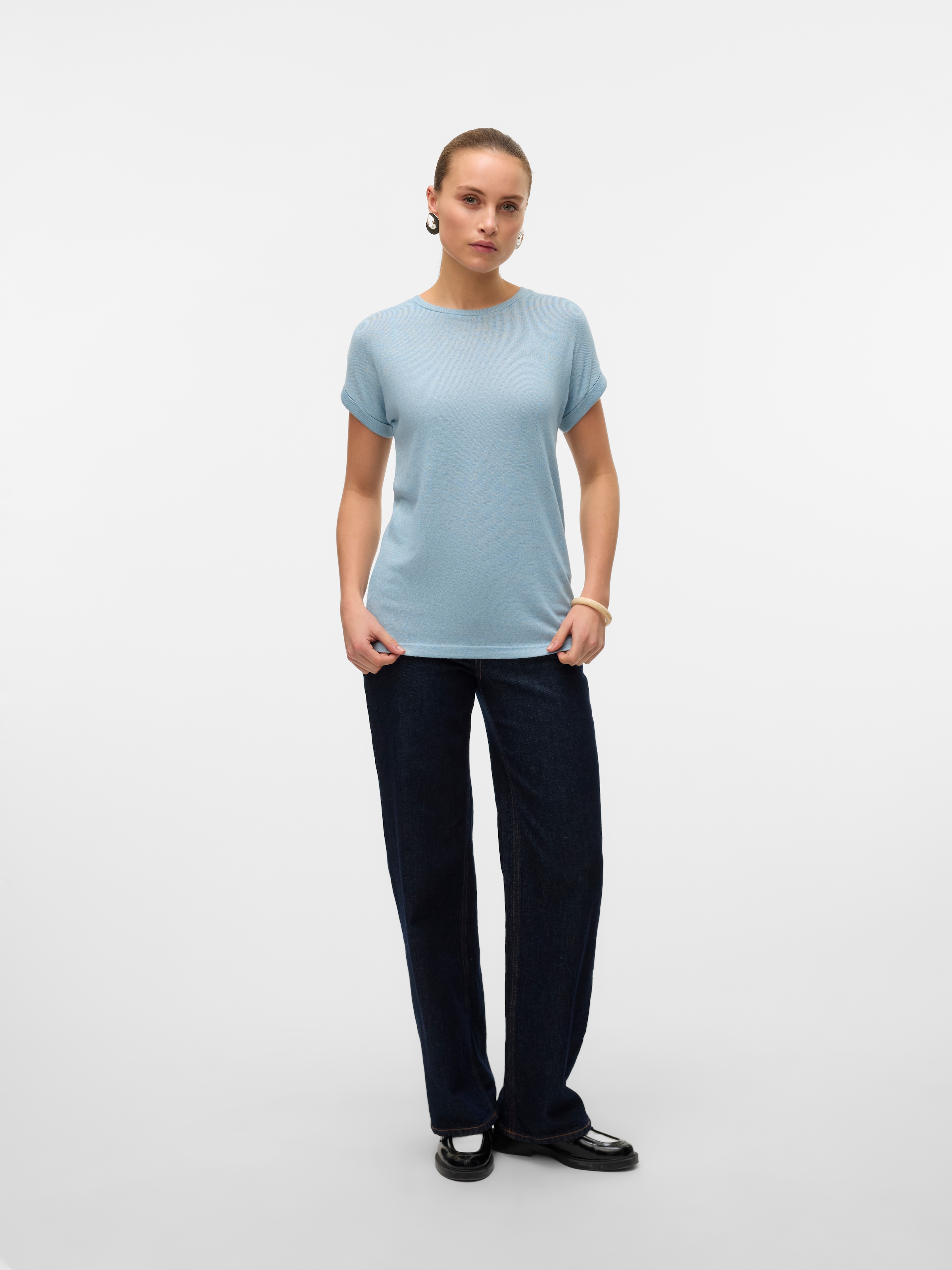 Vero Moda Kurzarmpullover »VMBRIANNA SS O-NECK PULLOVER BOO REP«