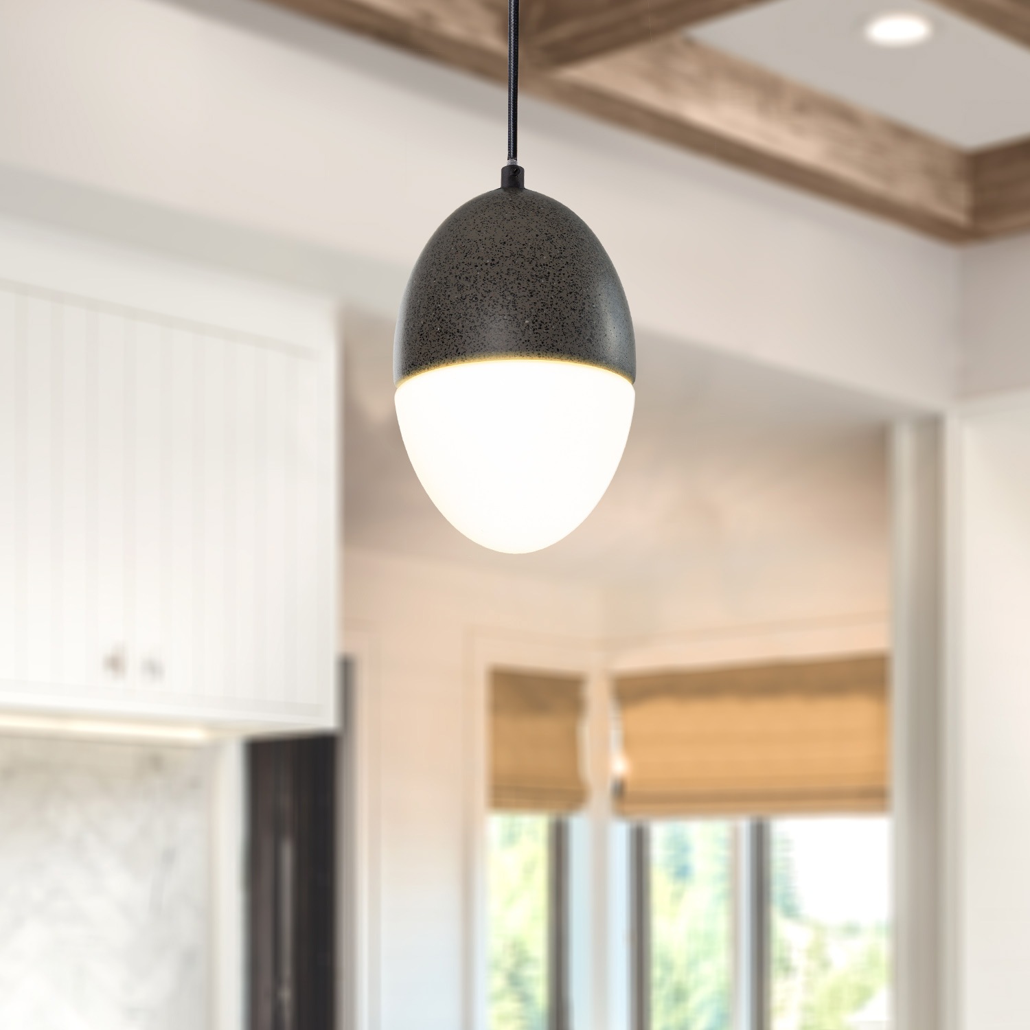 Paco Home Pendelleuchte »GREGG«, 1 flammig, Leuchtmittel E27 | ohne Leuchtmittel, LED, E27, Lampe Für Wohnzimmer Esszimmer Küche, Höhenverstellbar