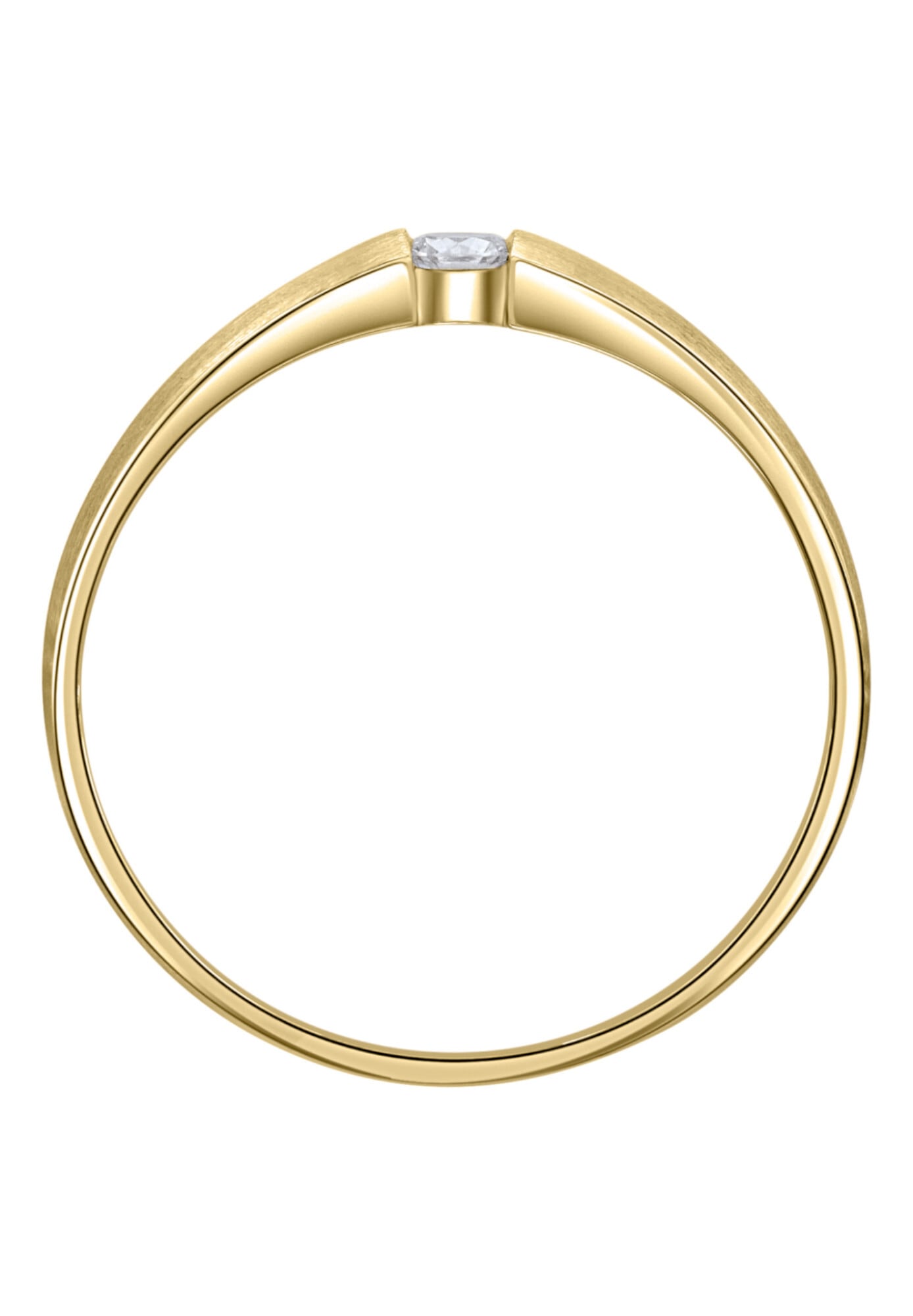 ONE ELEMENT Diamantring »0,05 ct Diamant Brillant Ring aus 585 Gelbgold«