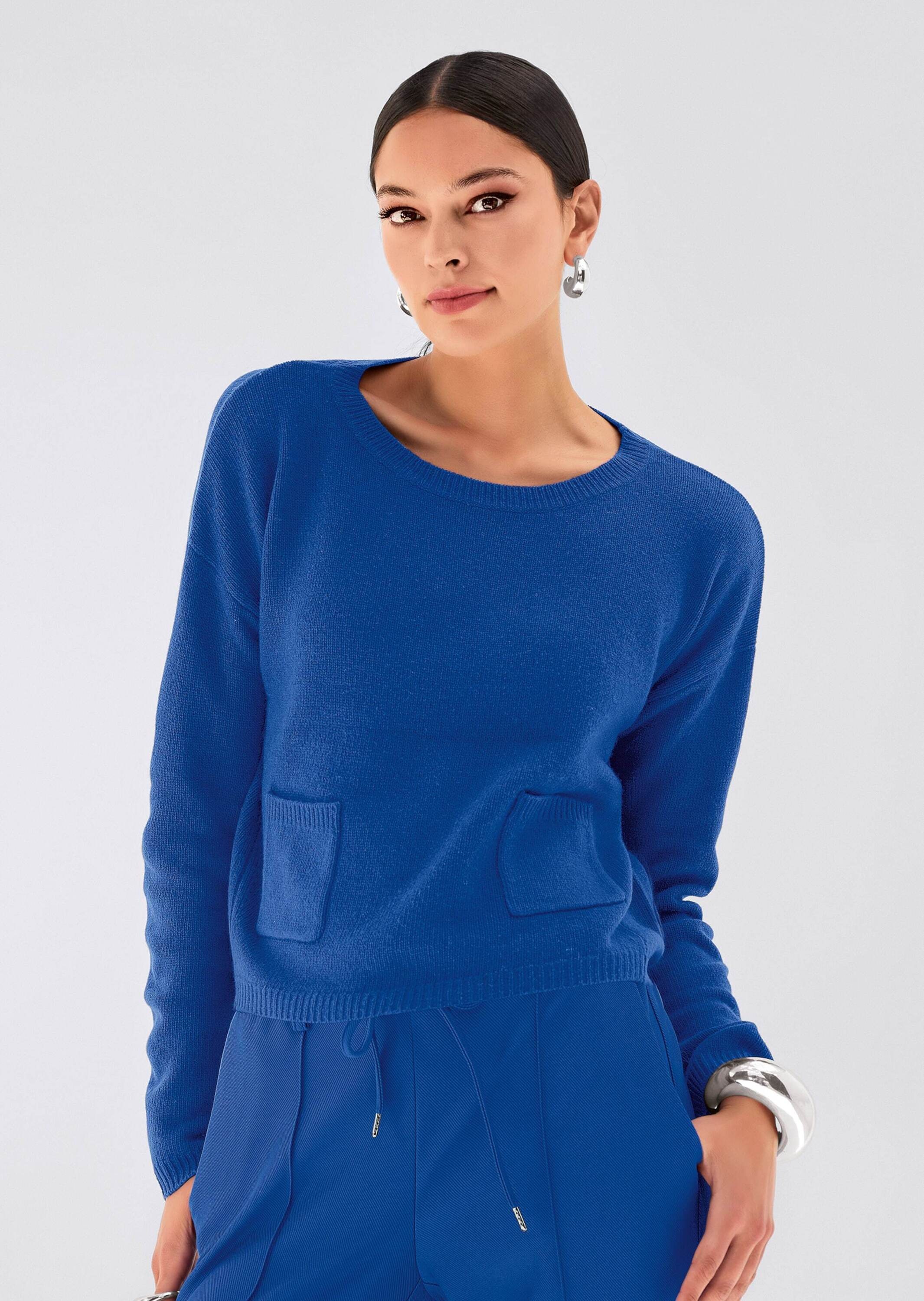 MADELEINE Longpullover »Strickpullover Wollpullover mit U-Boot-Ausschnitt«