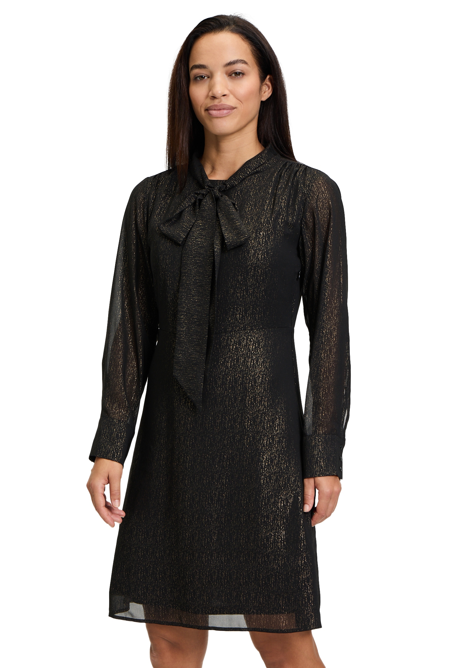Cartoon Chiffonkleid »Chiffonkleid mit Schleifenknoten«