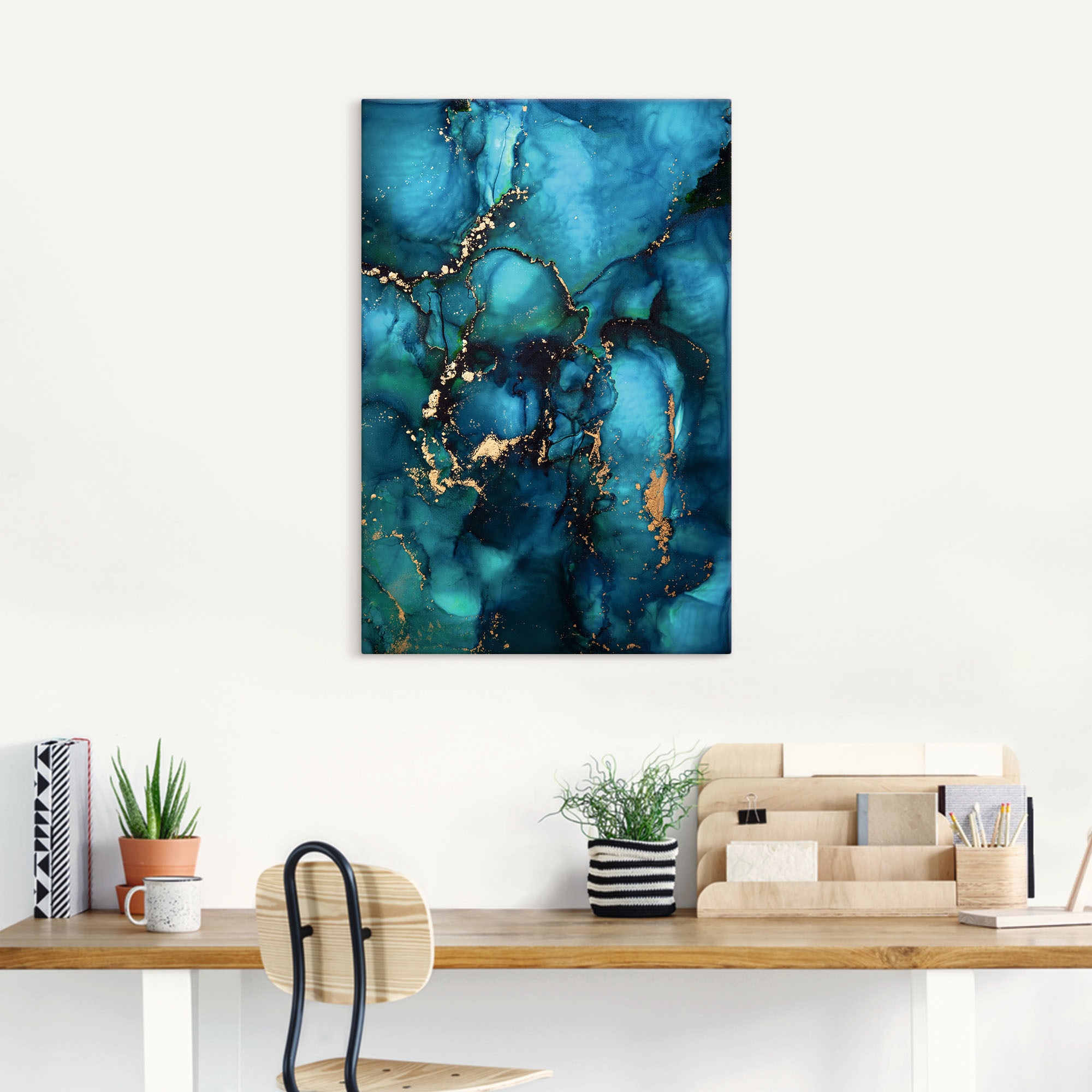 Artland Wandbild »Lagune«, Muster, (1 St.), als Alubild, Outdoorbild, Leinwandbild, Poster in verschied. Größen