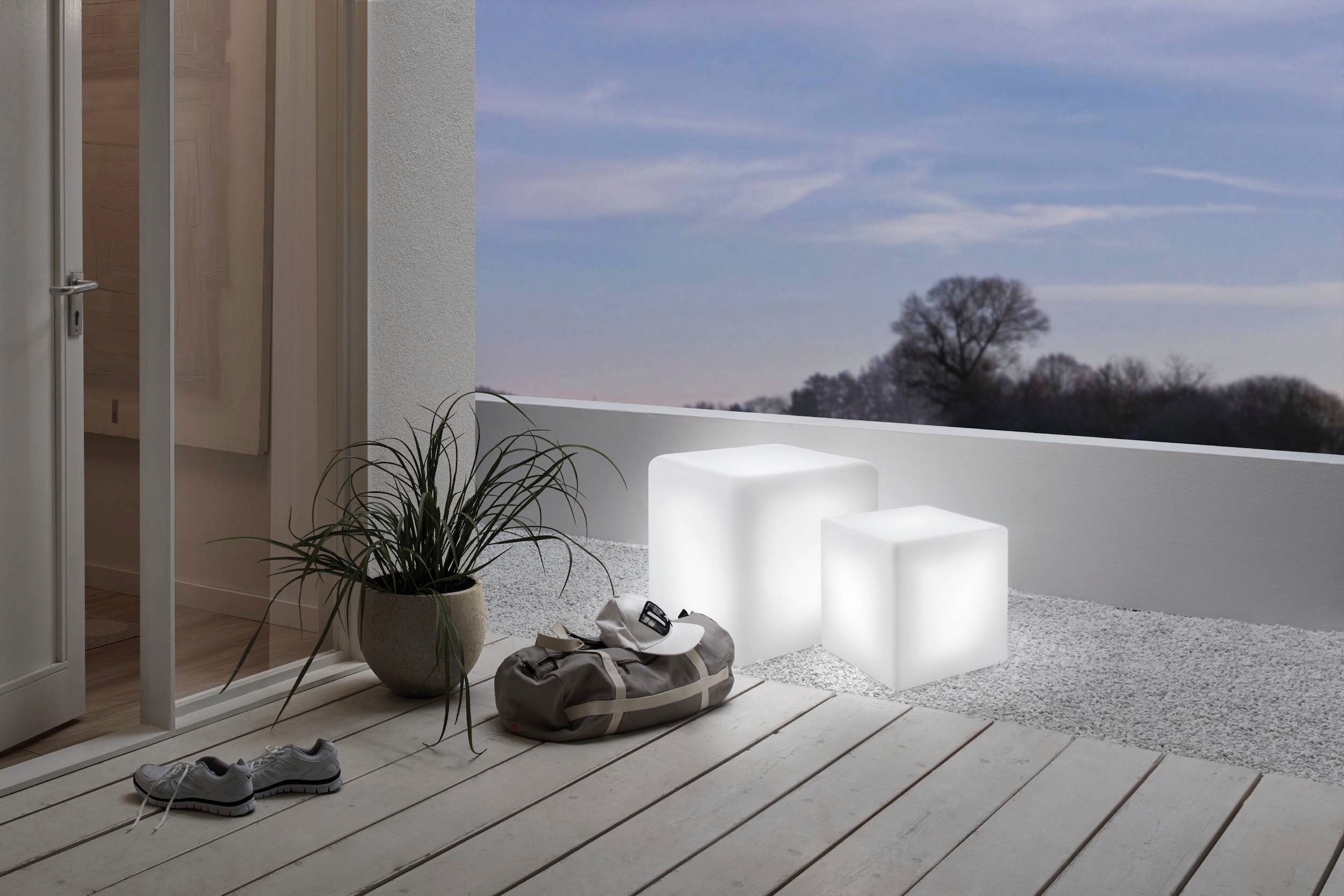 3 EGLO - Stehlampe | online Kunststoff aus XXL Jahren exkl. Garantie Würfel »BOTTONA«, mit 1X15W E27 in weiß kaufen -
