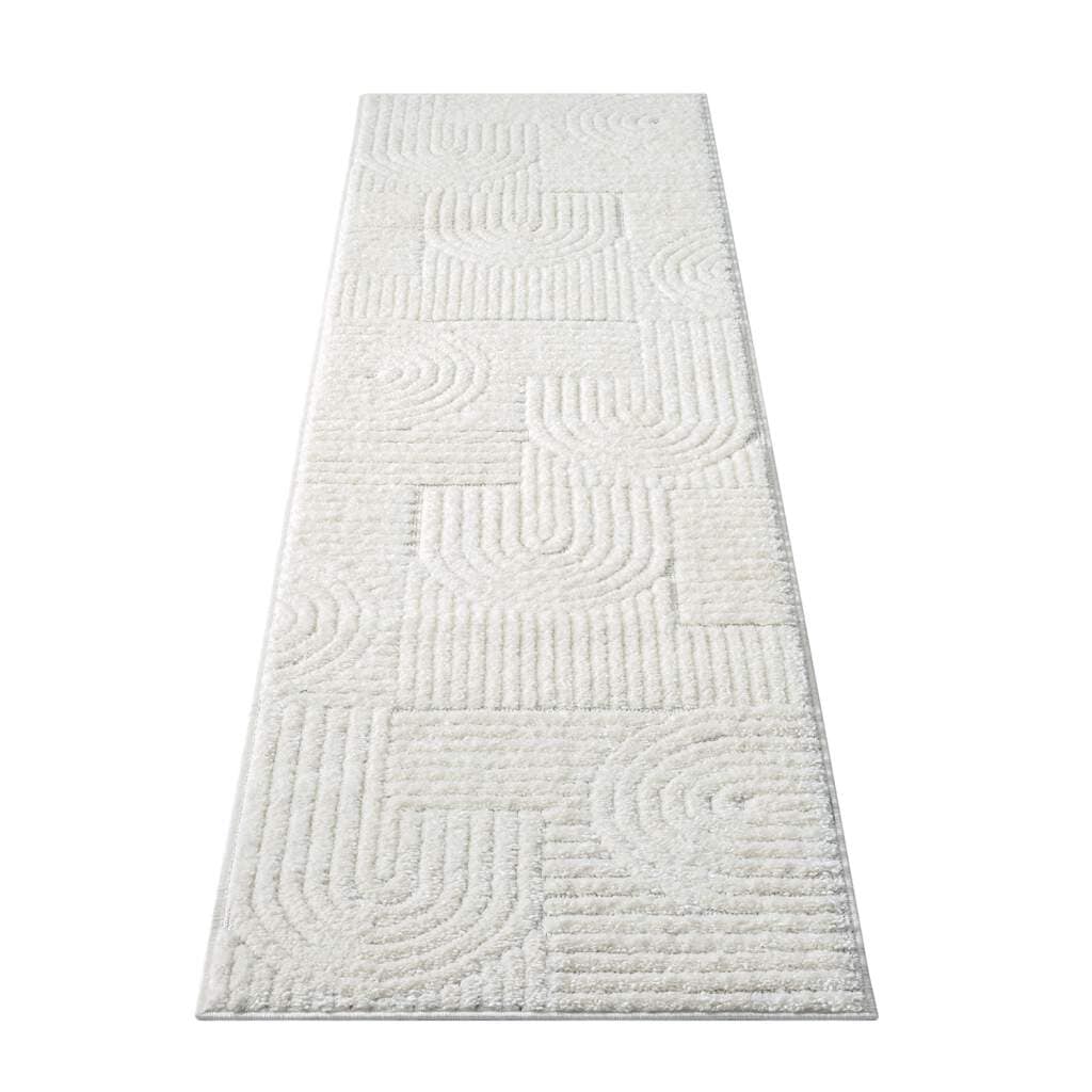 Carpet City Hochflor-Teppich »FOCUS765«, rechteckig, 20 mm Höhe, Boho-Teppich, Hochtief-Muster/ 3D-Effekt, für Wohnzimmer, Schlafzimmer