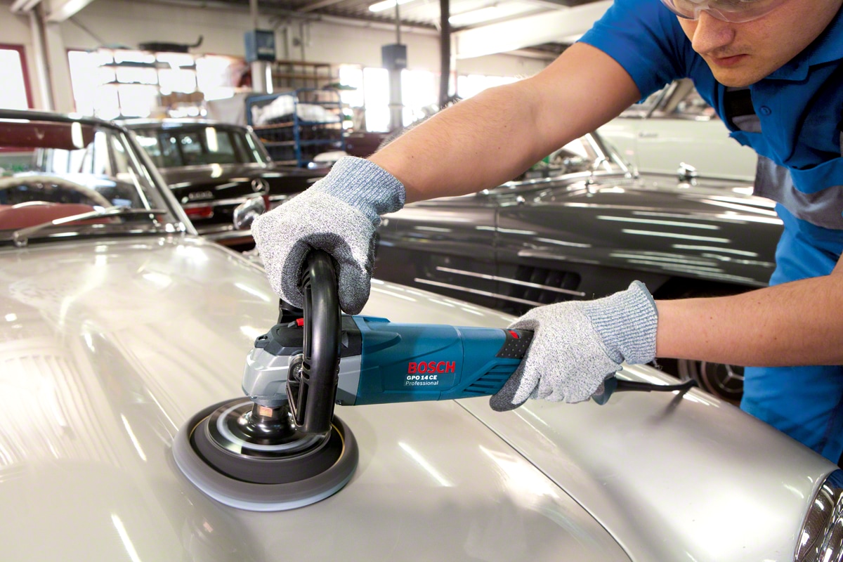 Bosch Professional Poliermaschine »»GPO 14 CE«« 1400-Watt, 2,5 kg  mit Zusatzgriff und D-Griff