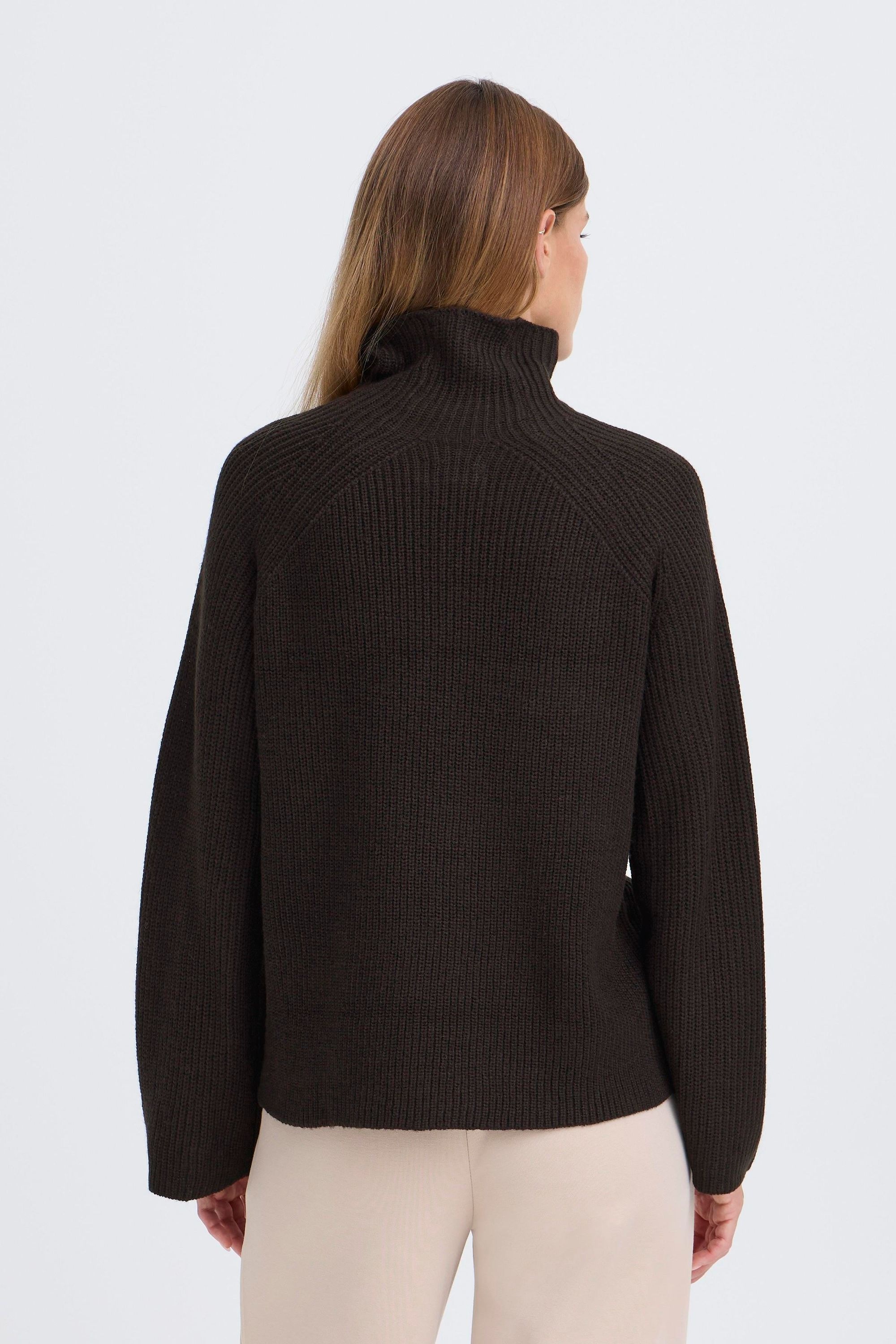 OXMO Strickfleece-Pullover »Strickpullover OXBMMNELLY TURTLENECK«