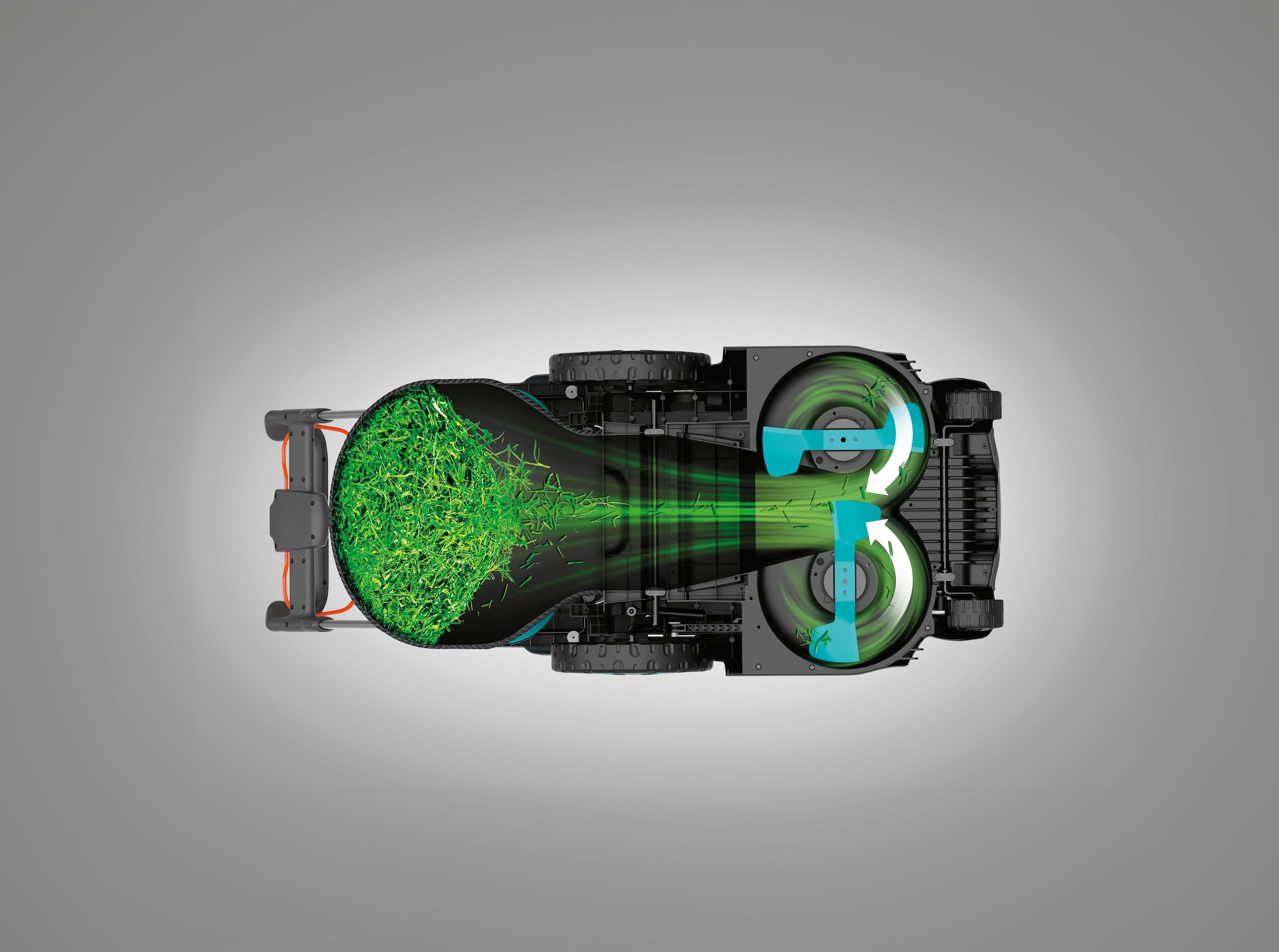 GARDENA Akkurasenmäher »PowerMax Duo 46/36V P4A Ready-To-Use Set 2« mit zwei Messern und POWER FOR ALL-Akku