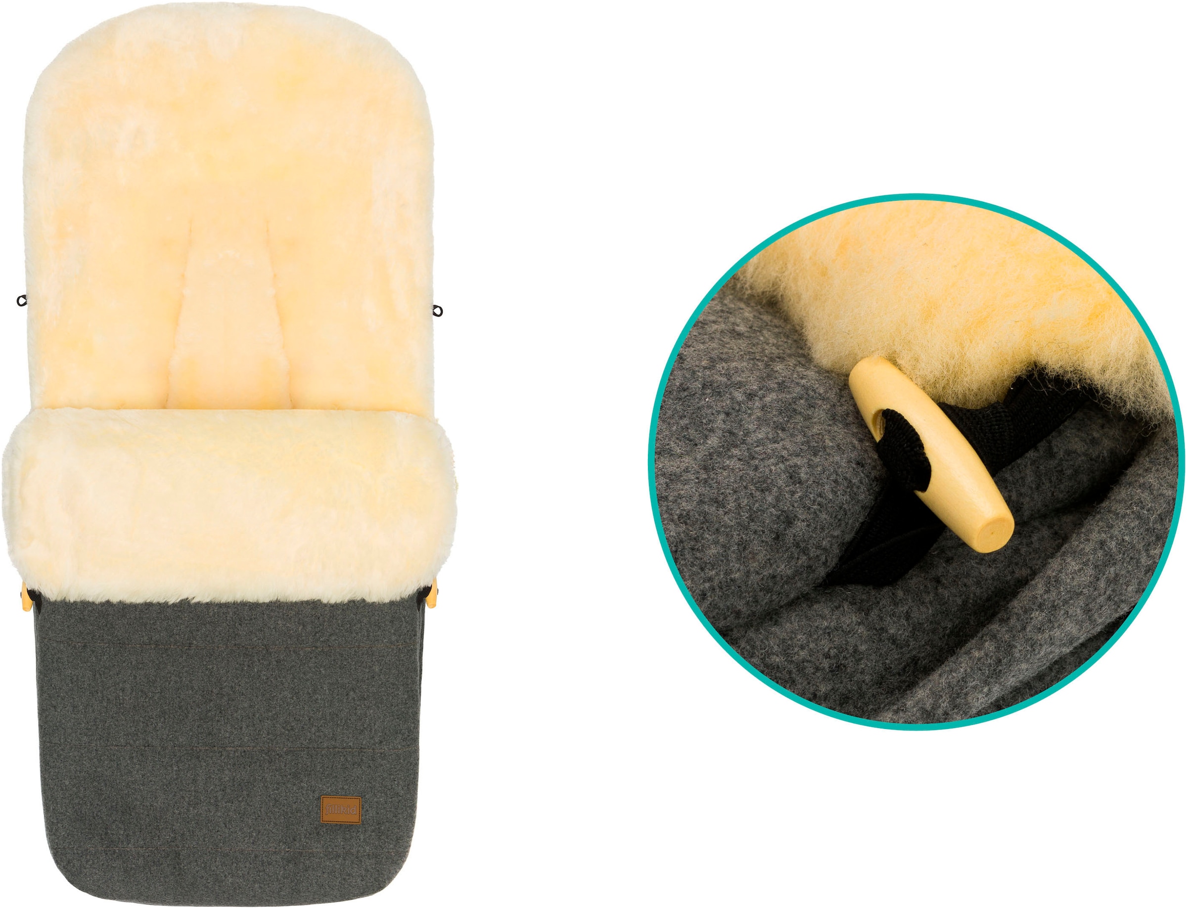 Fillikid Fußsack »Bernina Wool, Winterfußsack«