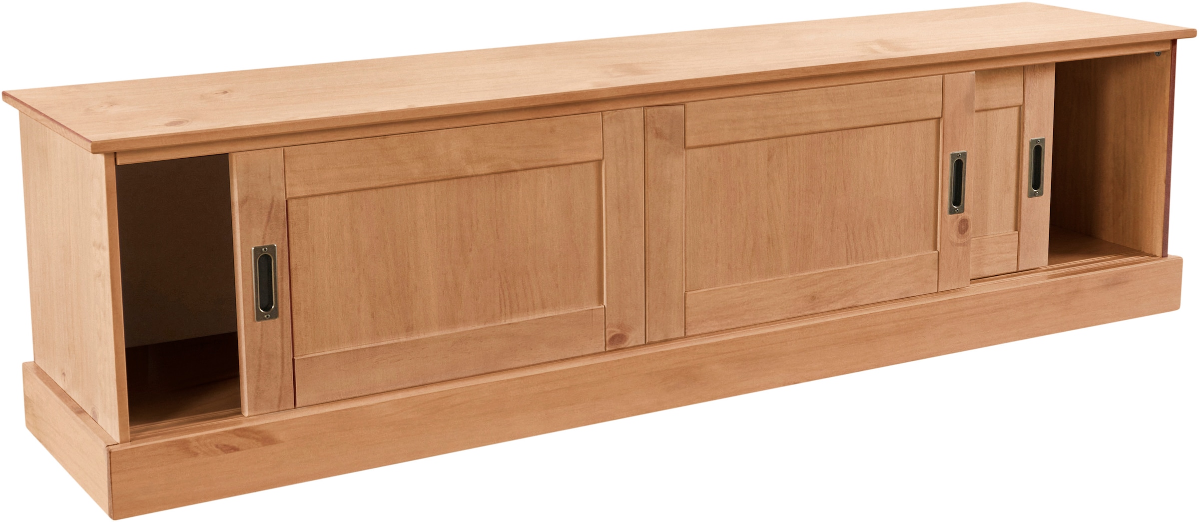 OTTO home Lowboard »Schröder« Kommode mit 3 Schiebetüren, aus massivem Kiefernholz