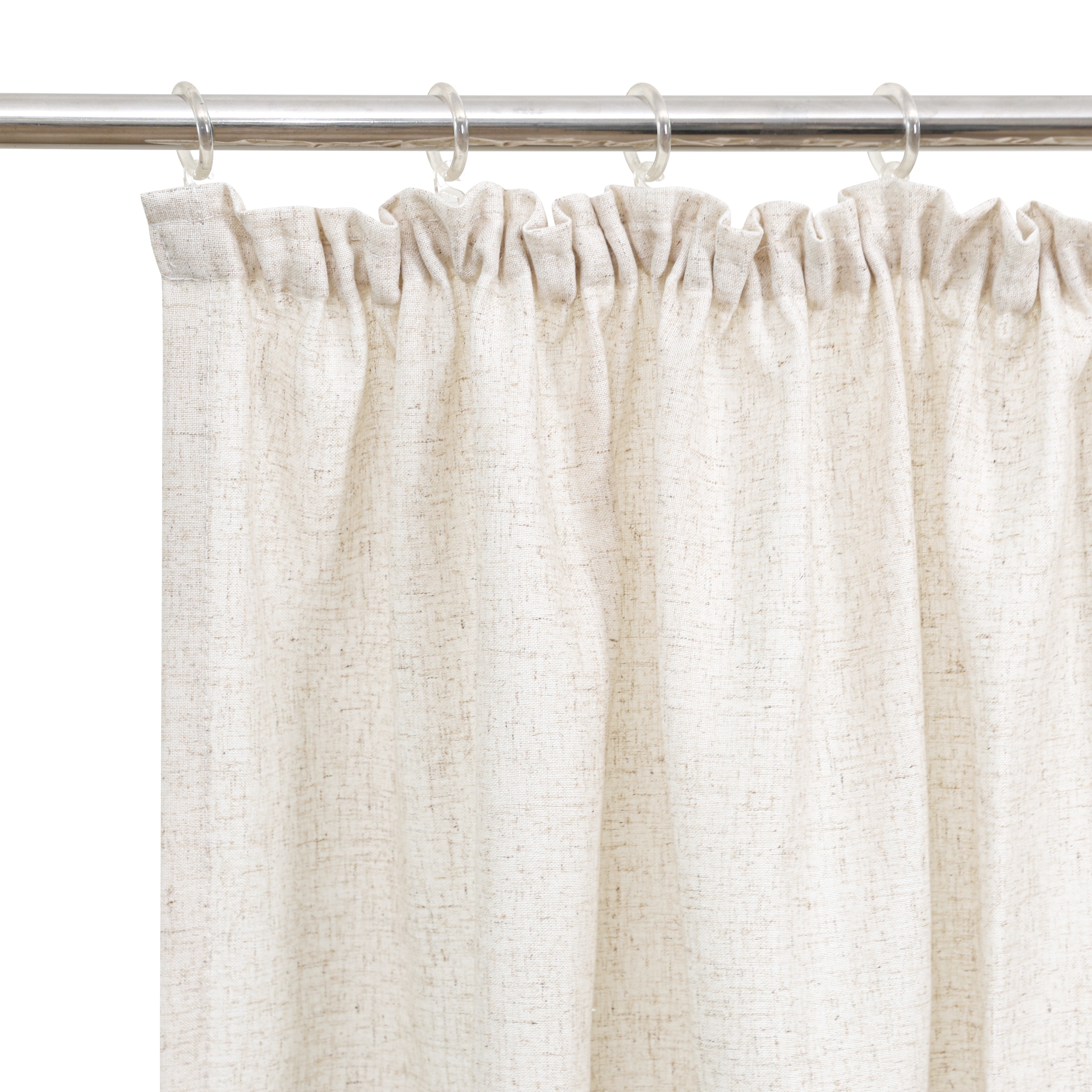 my home Gardine »Rudy«, (2 St.), Halbtransparent, Leinenlook, Polyester-Leinen Mischung, 2-er Set