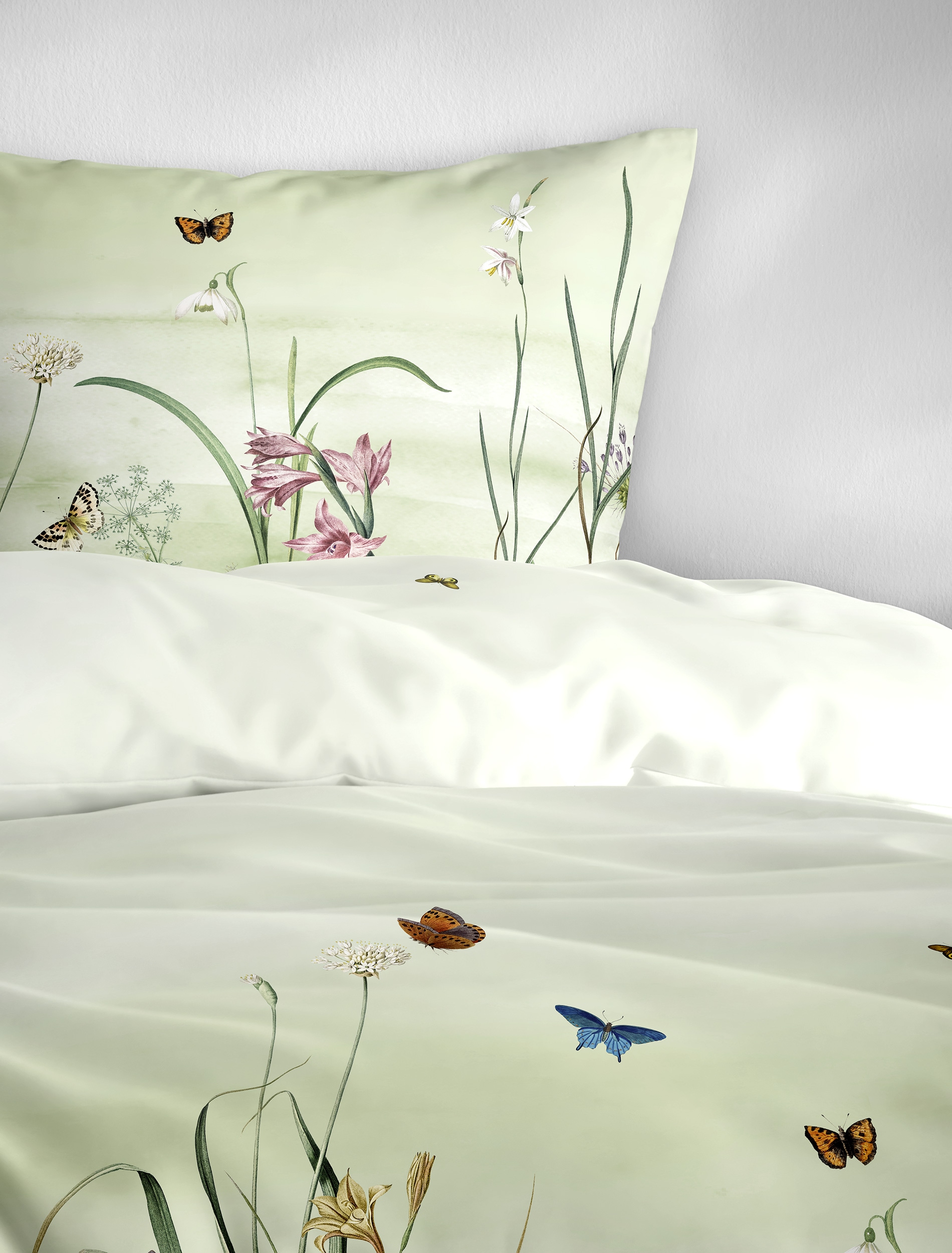 BIERBAUM Bettwäsche »Bettwäsche 5326« 2 Mako-Satin, 100  % Baumwolle, pflegeleicht, seidig glänzend