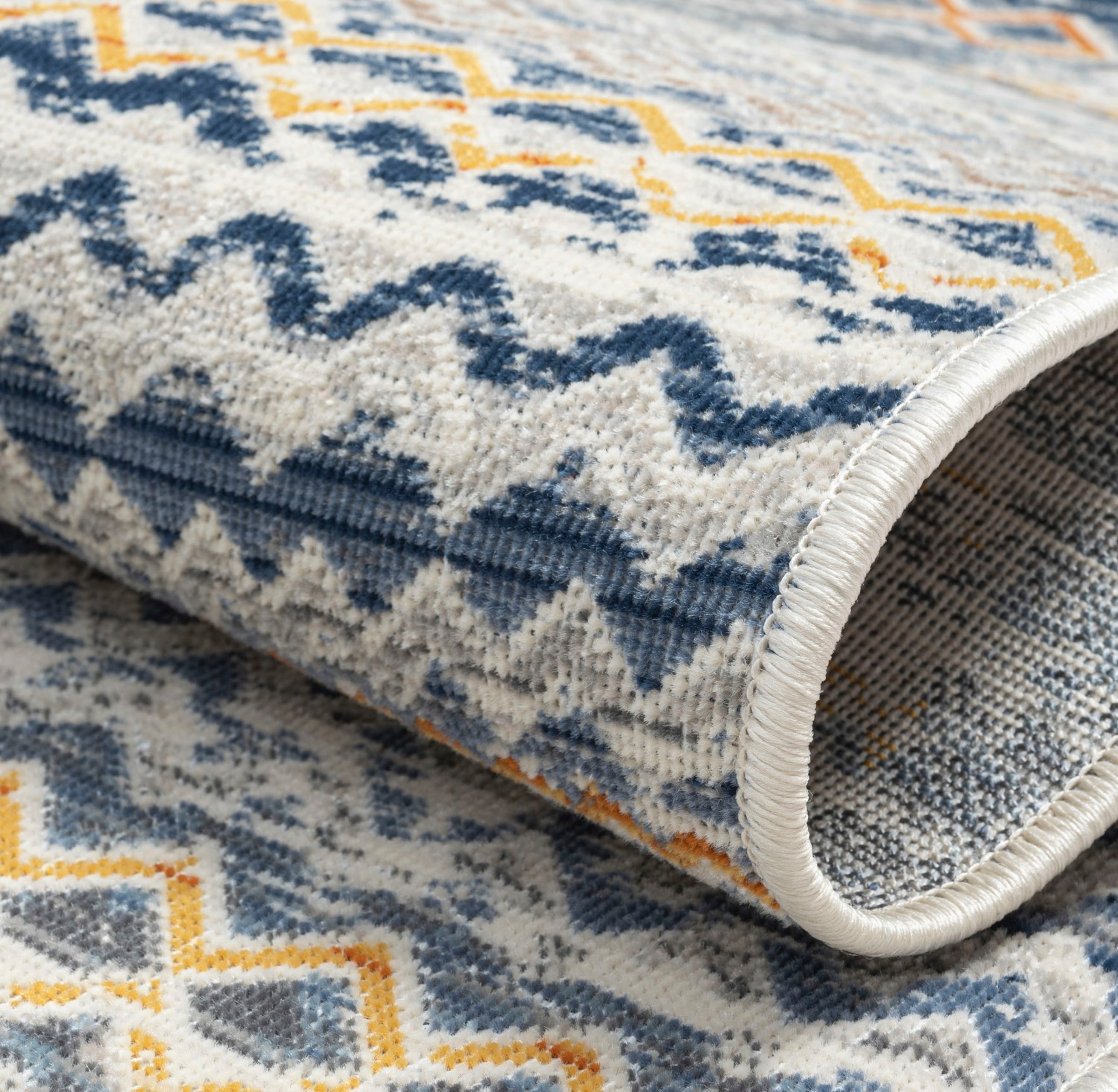 Myflair Möbel & Accessoires Teppich »Aurora 1« rechteckig 2 mm Höhe Flachgewebe, im modernem Used Look, superflach, weich durch Microfaser