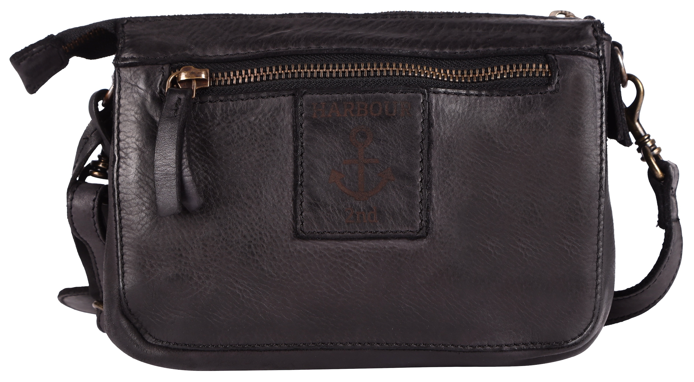 HARBOUR 2nd Umhängetasche »Tiani«, Schultertasche Handtasche Damen Tasche Damen mit Logoanhänger