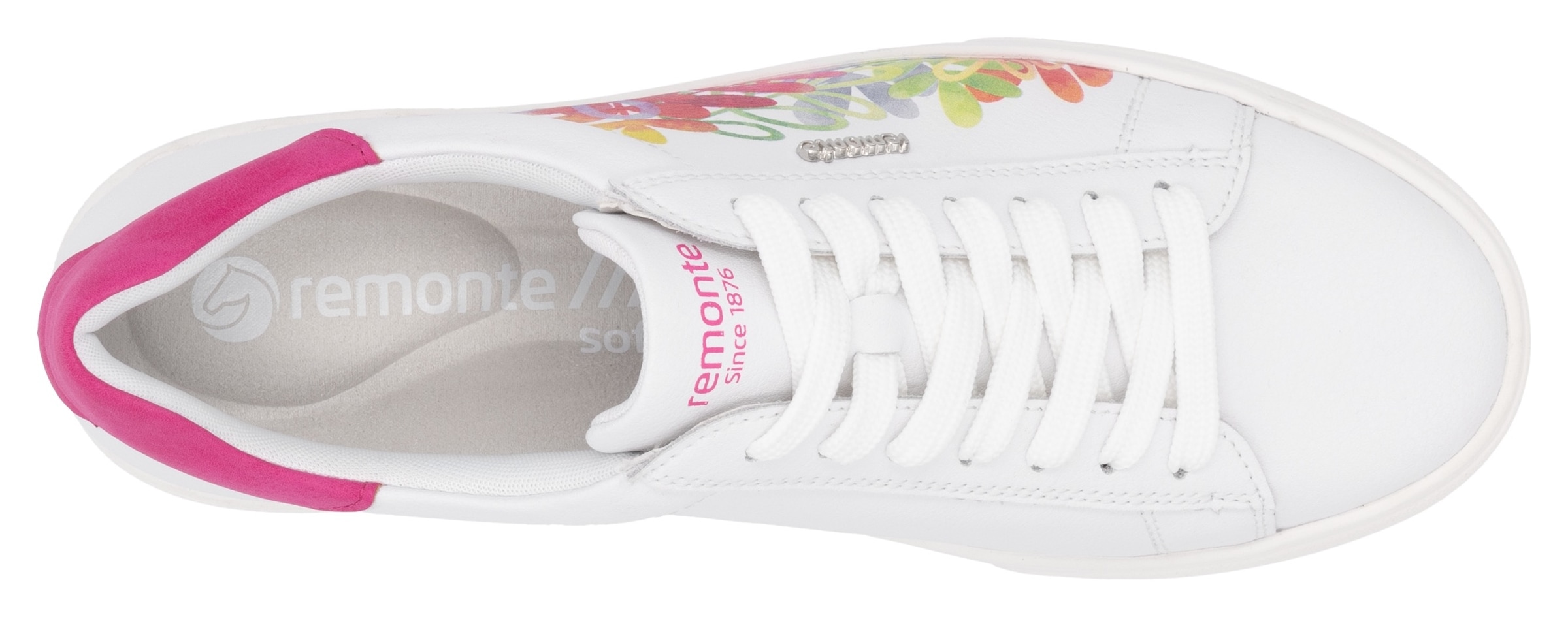 Remonte Plateausneaker, Schnürschuh, Freizeitschuh, Halbschuh mit Kontrastbesatz