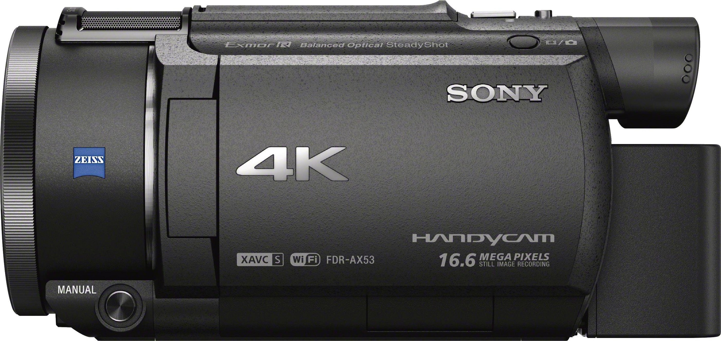 Sony Camcorder »FDRAX53.CEN«, 4K Ultra HD, NFC-WLAN (Wi-Fi), 20 fachx opt. Zoom