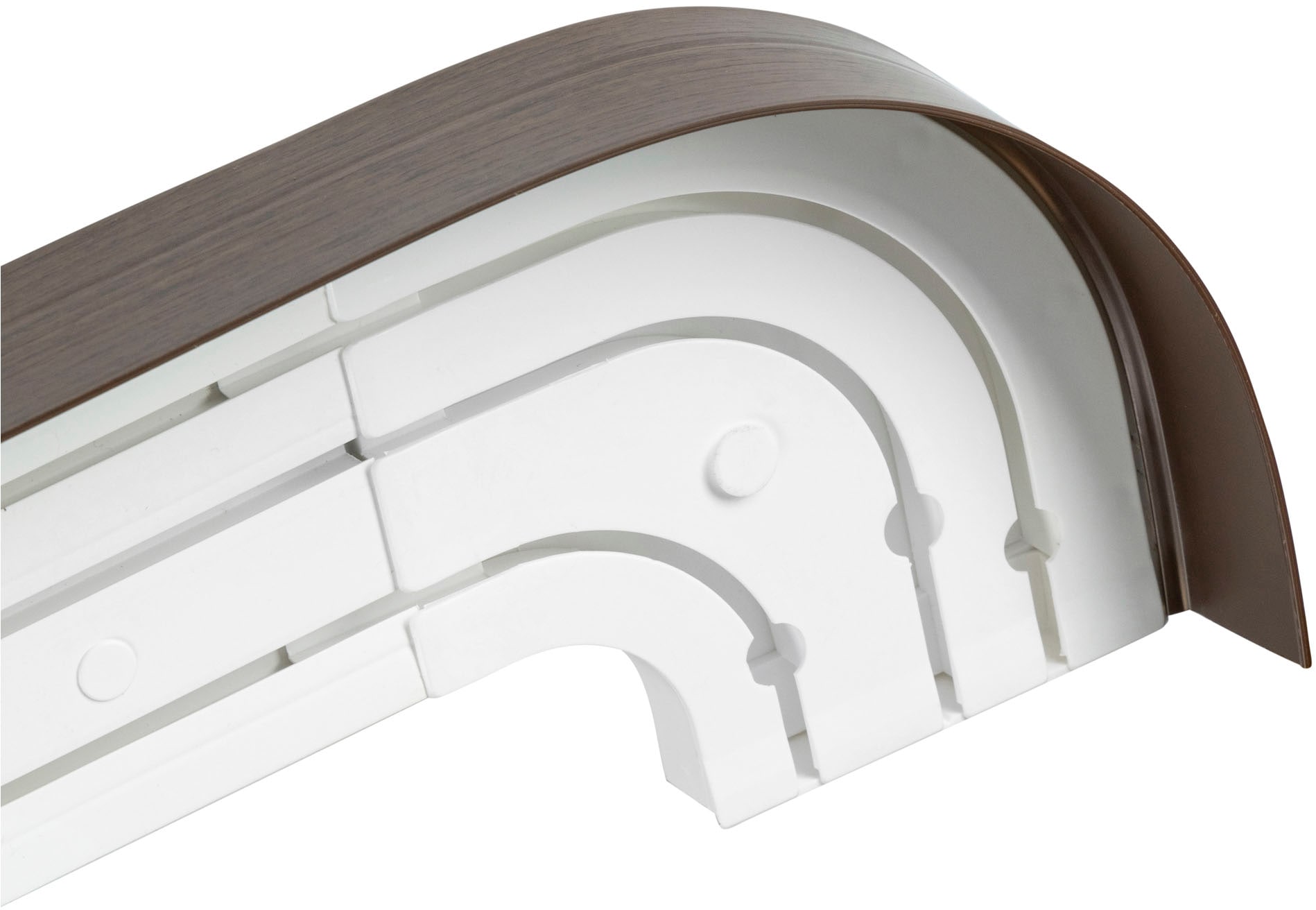 SN DECO GROUP Gardinenschiene »SH3«, 3 läufig-läufig, Fixmaß, mit Blende 5 cm