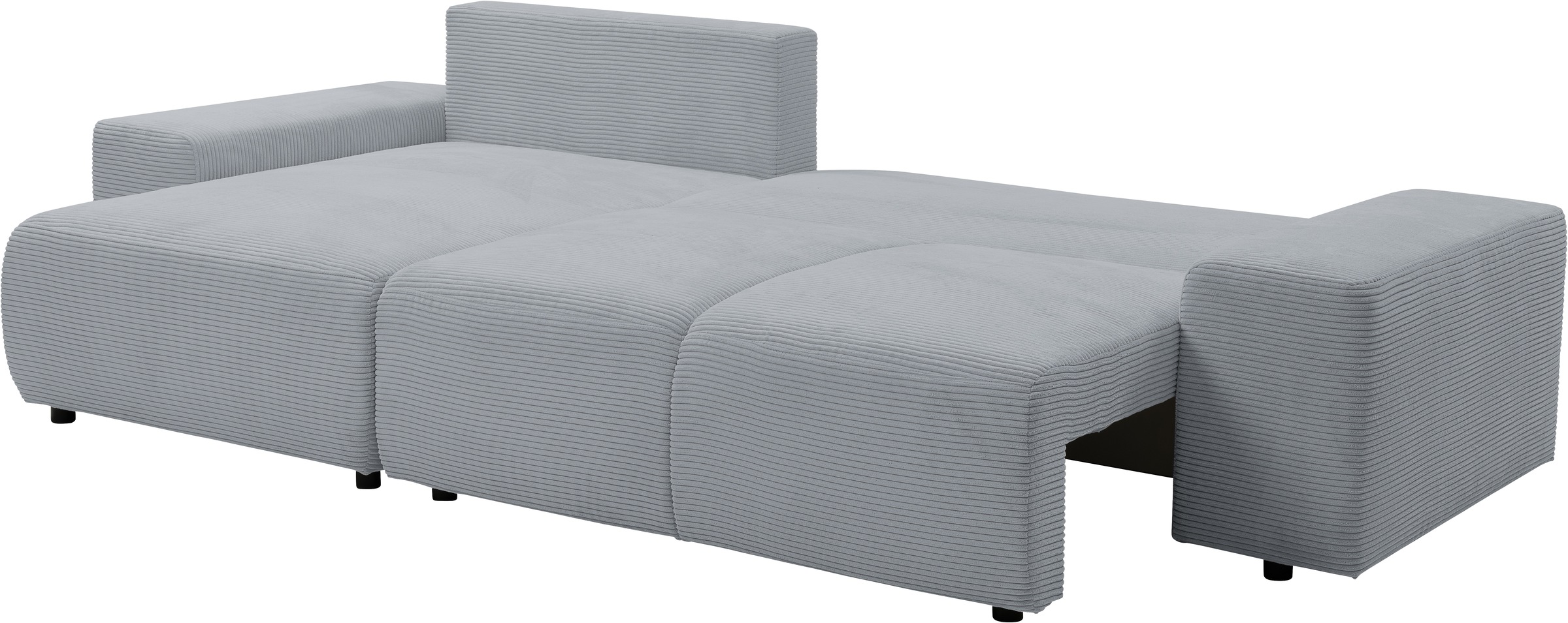 WERK2 Ecksofa »Riwa, modernes Sofa zum Kuscheln und Entspannen, Breite 300cm, L-Form«, Trendiges Ecksofa mit vielen Kissen, Schlaffunktion & Bettkasten