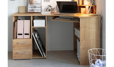 Schreibtisch »Sam«, Breite 137 cm, mit Tastaturauszug und Towerfach