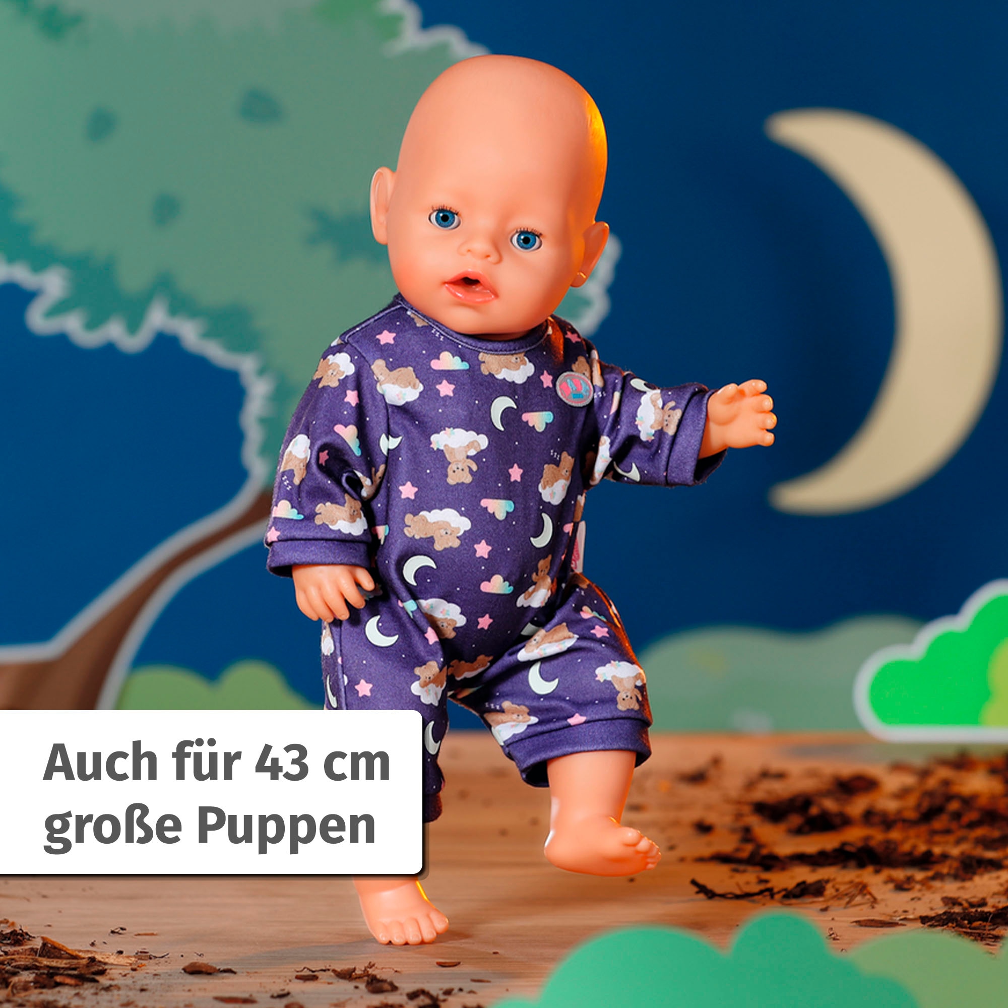 Baby Born Puppenkleidung »Teddy Schlafanzug Glow in the Dark«