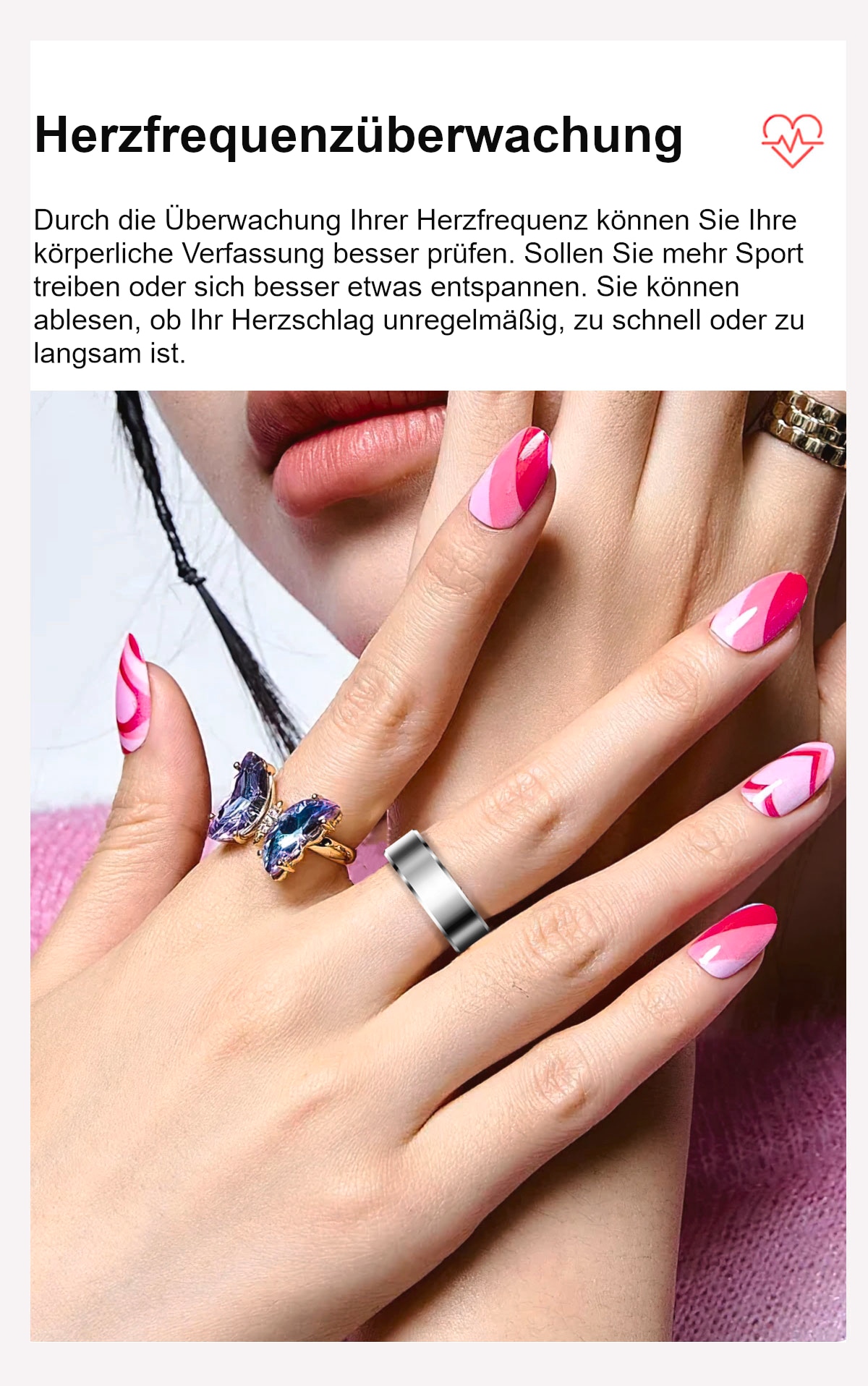 felixx Activity Tracker »Smart Ring SR6-Schwarz-Größe 10 (62,1mm)«
