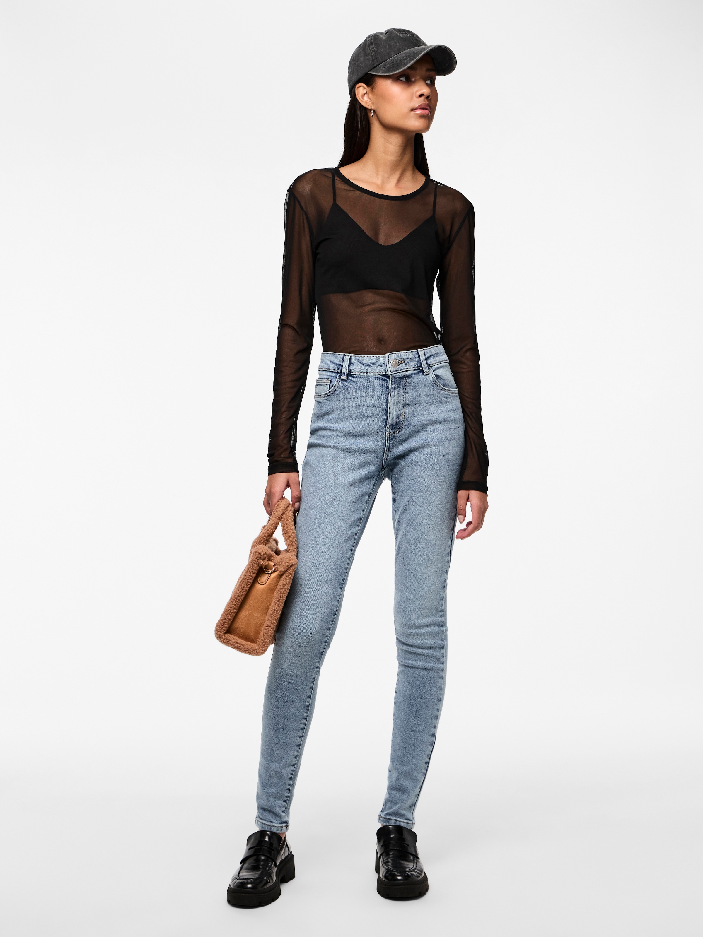 pieces Skinny-fit-Jeans »PCDANA MW SKINNY JEANS LB302 NOOS BC«