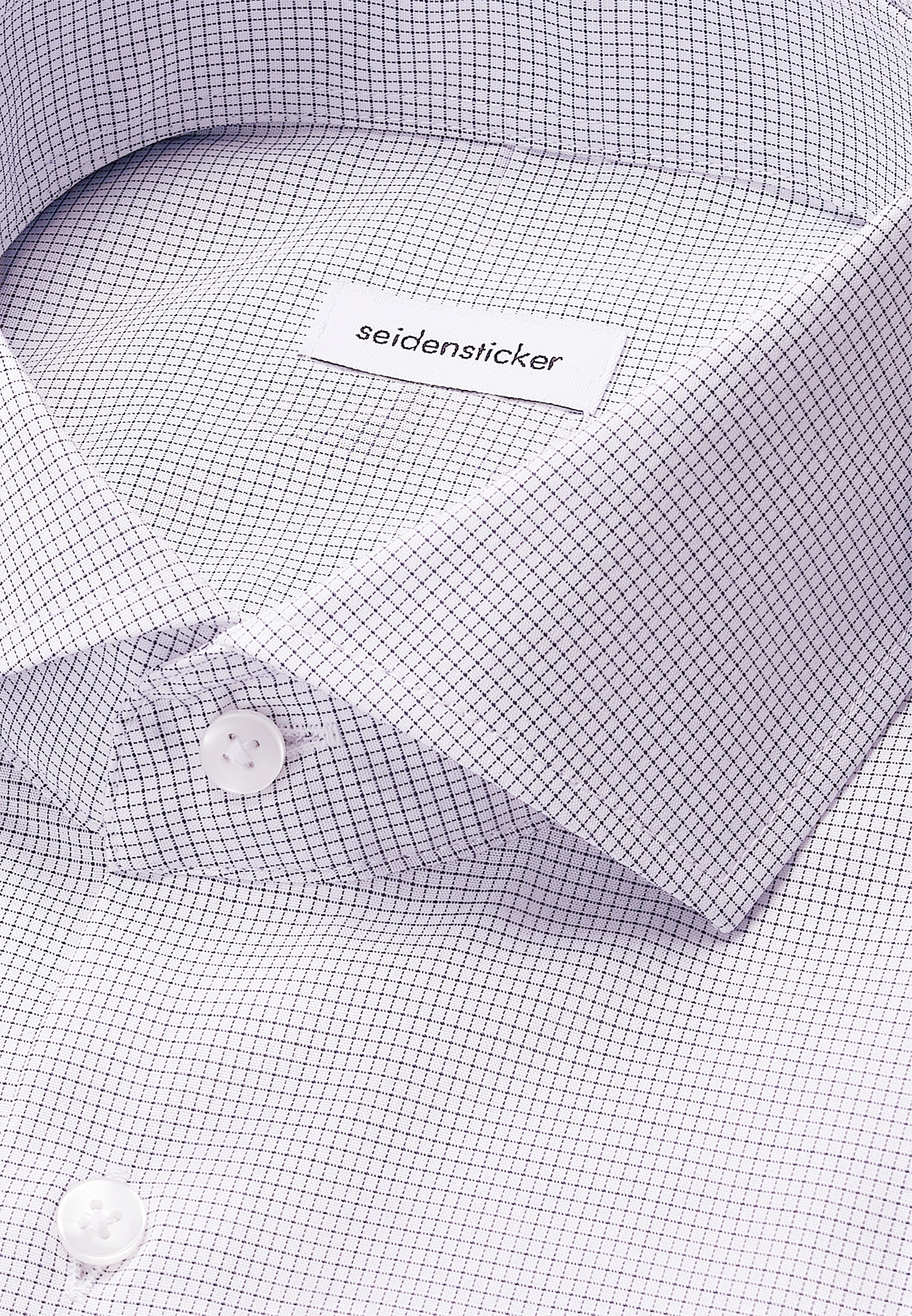 seidensticker Businesshemd »Schwarze Rose«, Regular 1/1 Kentkragen Karo