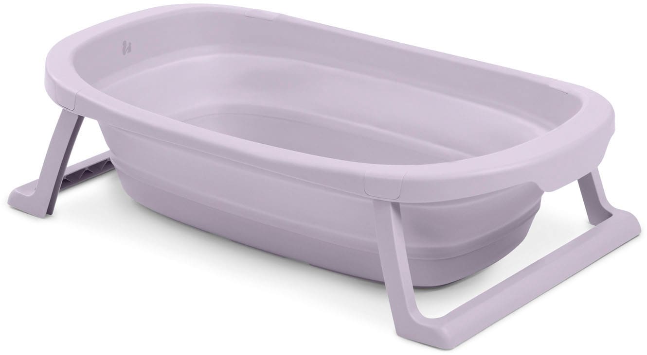 Hauck Babybadewanne »Wash N Fold M, Lavender«, Faltbadewanne mit Wassertemperaturmessung am Ablaufstopfen