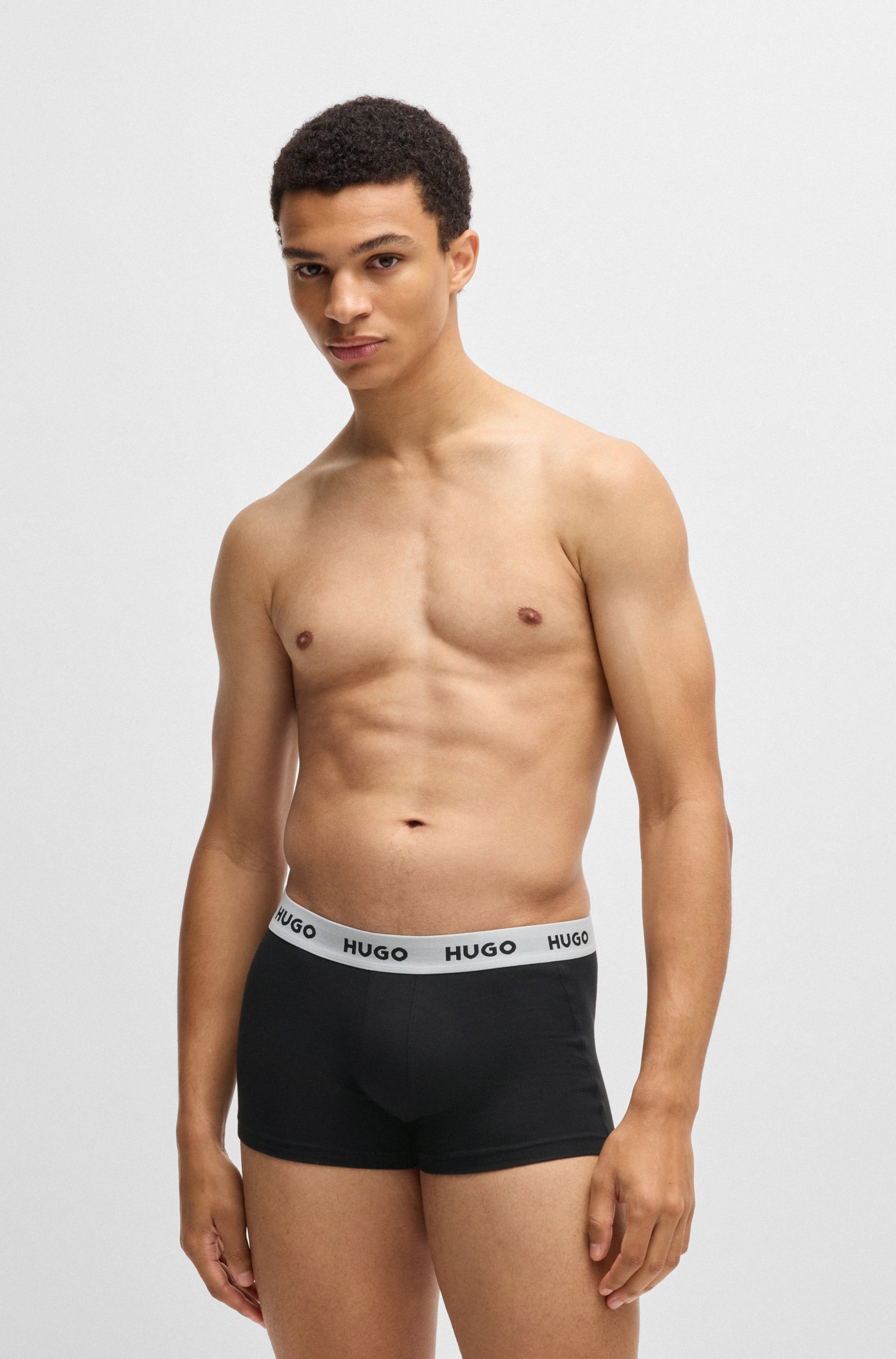 HUGO Underwear Trunk »TRUNK TRIPLET PACK«, (Packung, 3 St.), mit Logoschriftzug auf dem Bund