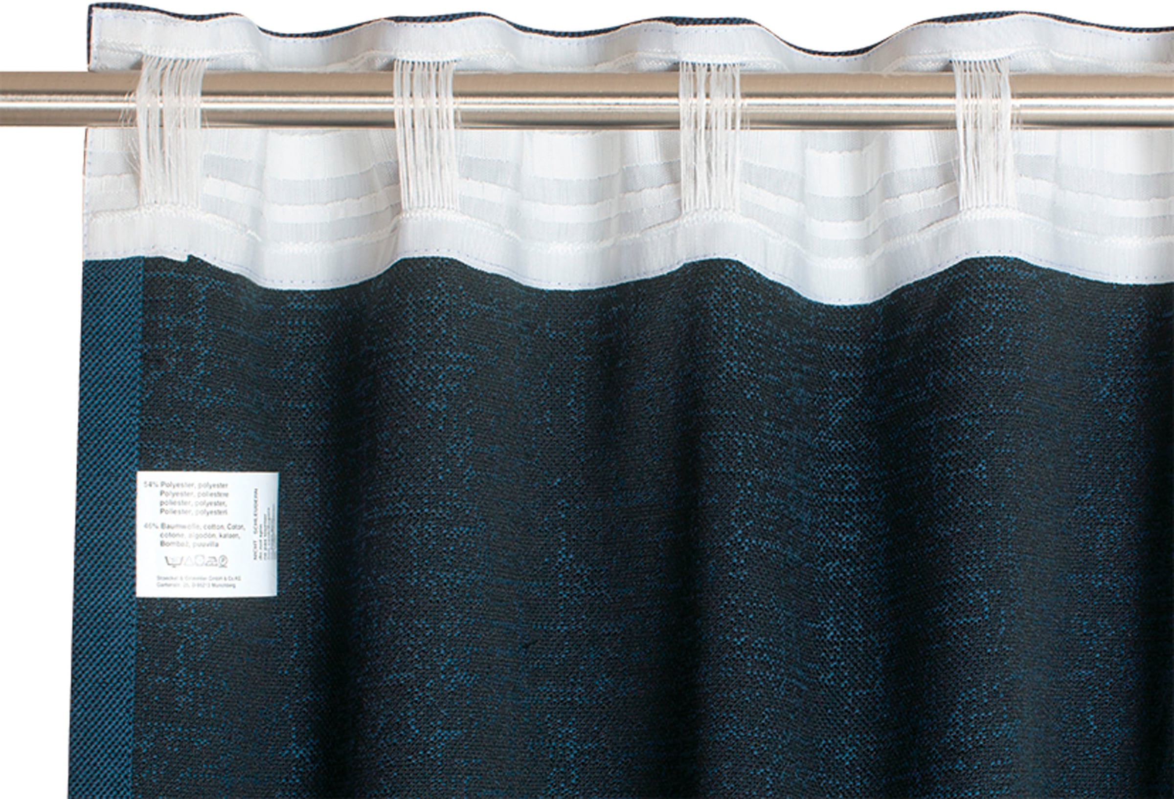 SCHÖNER WOHNEN-Kollektion Vorhang »Solo«, (1 St.), mit Lederapplikation  online kaufen | Thermovorhänge