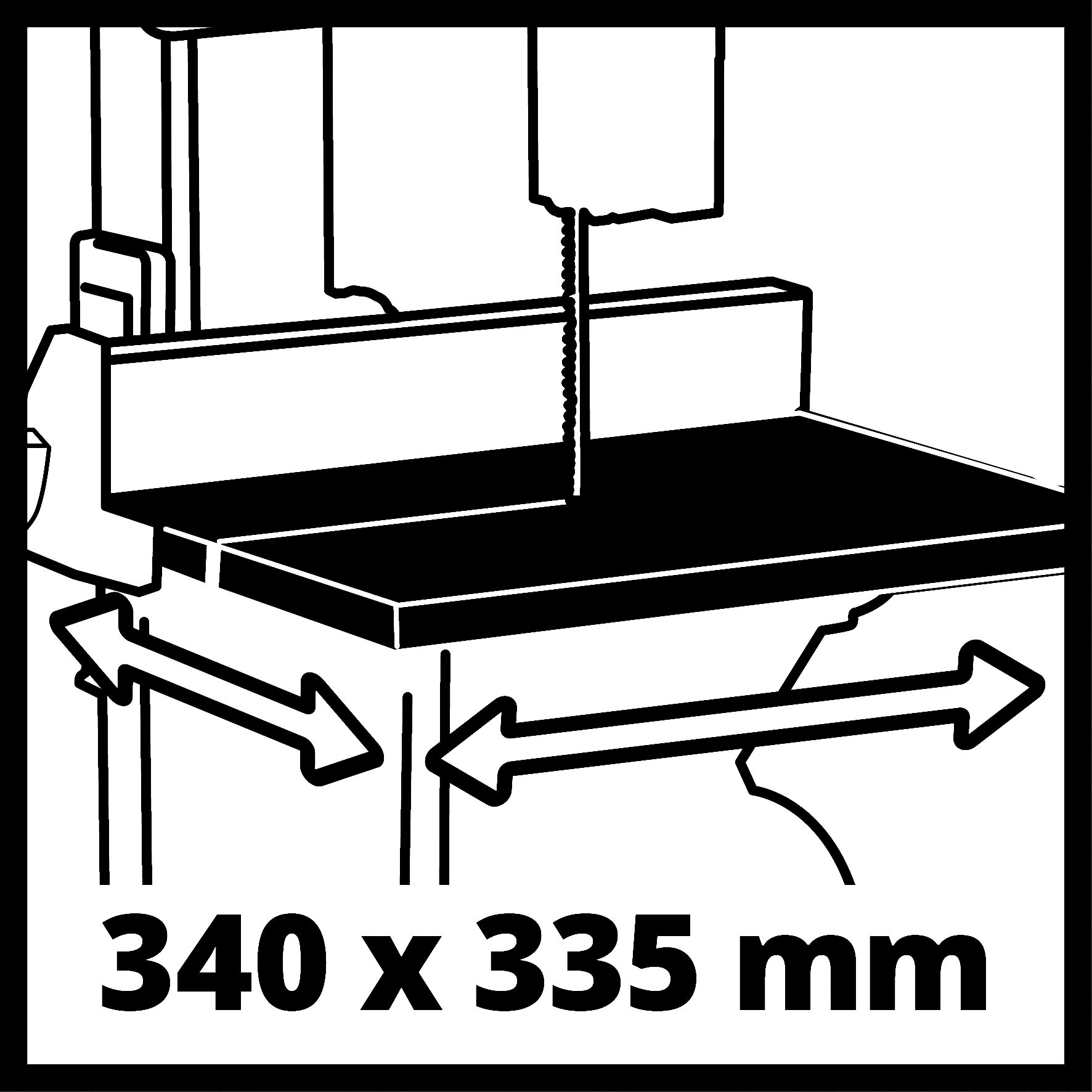 Einhell Bandsäge »TC-SB 245 L«, 400 Watt, stufenlos verstellbarer Winkelanschlag