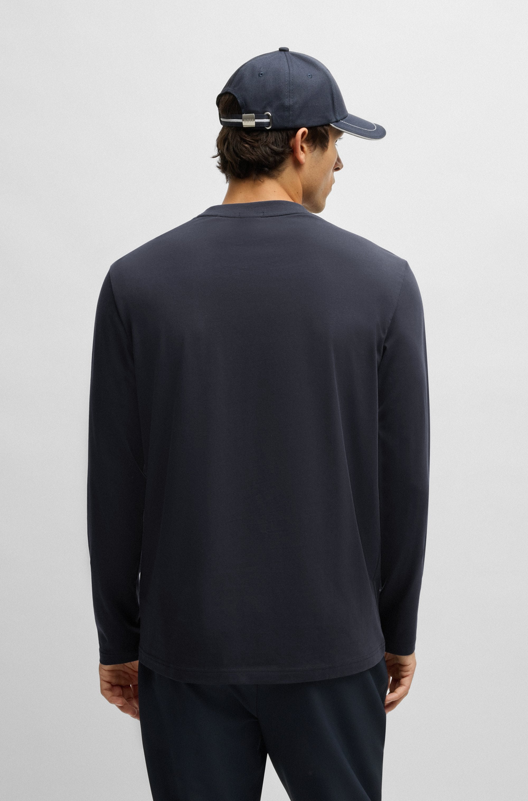 BOSS GREEN Langarmshirt »Tee Long« mit Rundhalsausschnitt