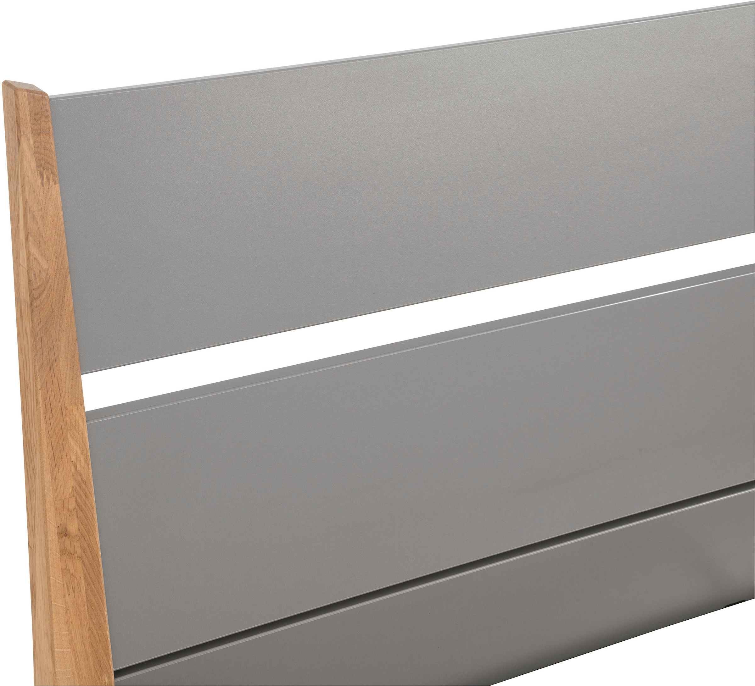 PAIDI Kinderbett »STIENE in verschiedenen Größen und Farben« 90/120/140x200cm - Beige, Grau, Eiche massiv,  Jugendbett mit Massivholz, pflegeleicht, langlebig, Jugendliege