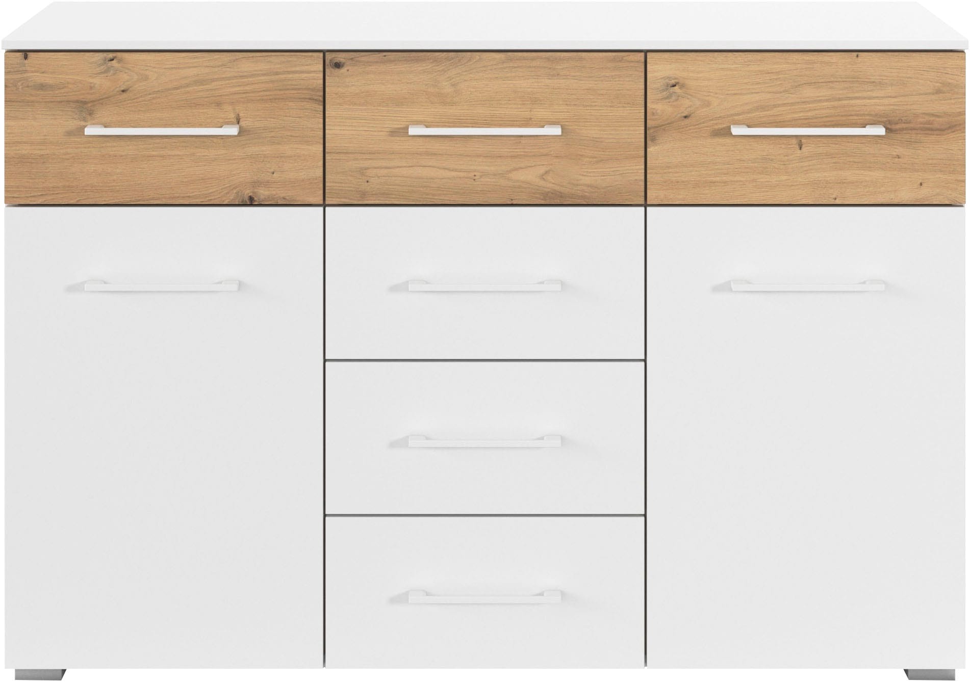 rauch »Sideboard Kommode Schubladenkommode Türenkommode BOSTON-EXTRA« B/H/T: 120/81/42 cm,  mit 6 geräumigen Schubladen, Einlegeböden verstellbar MADE IN GERMANY