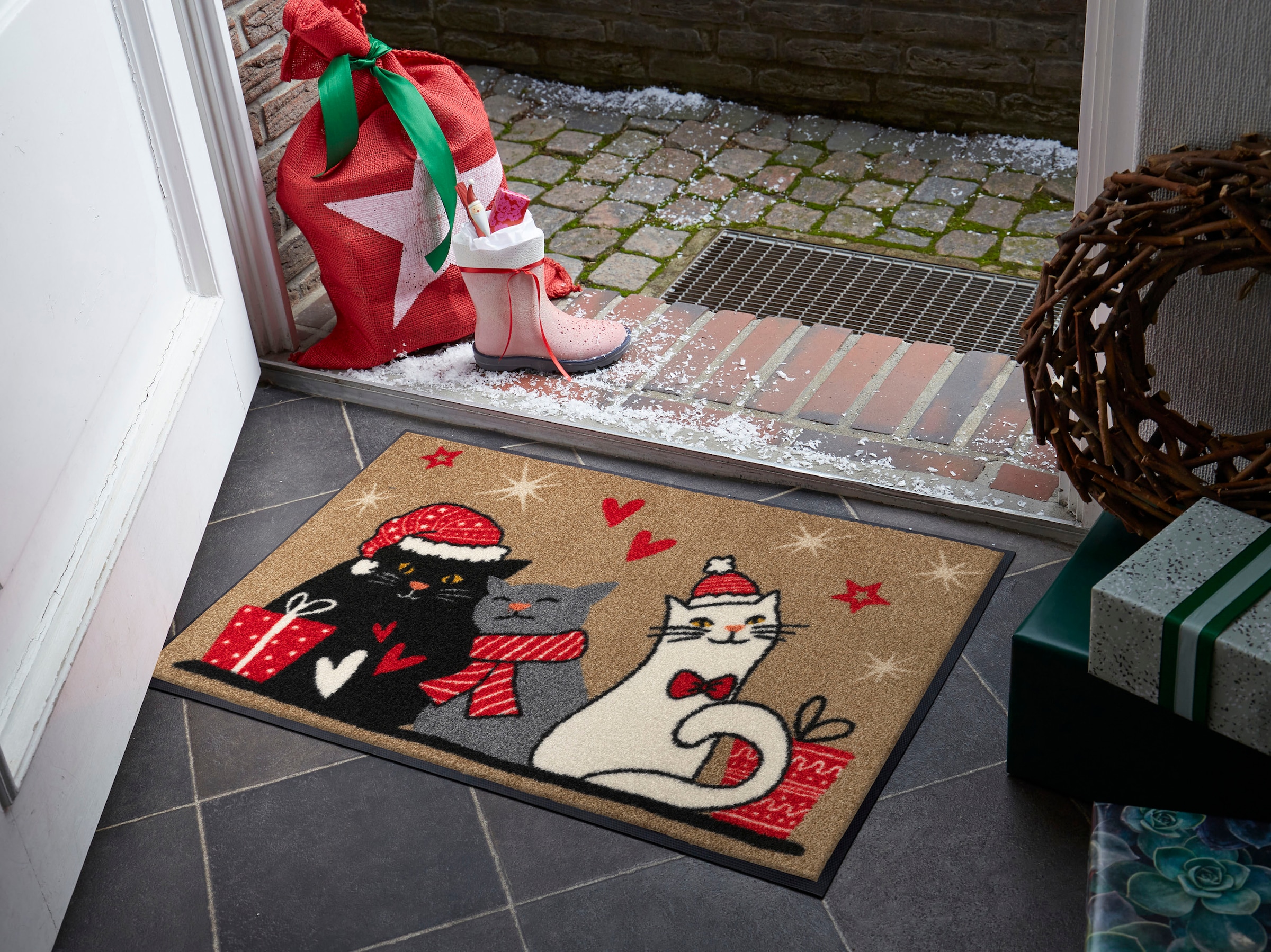 wash+dry by Kleen-Tex Fußmatte »Cuddle Time« rechteckig 7 mm Höhe